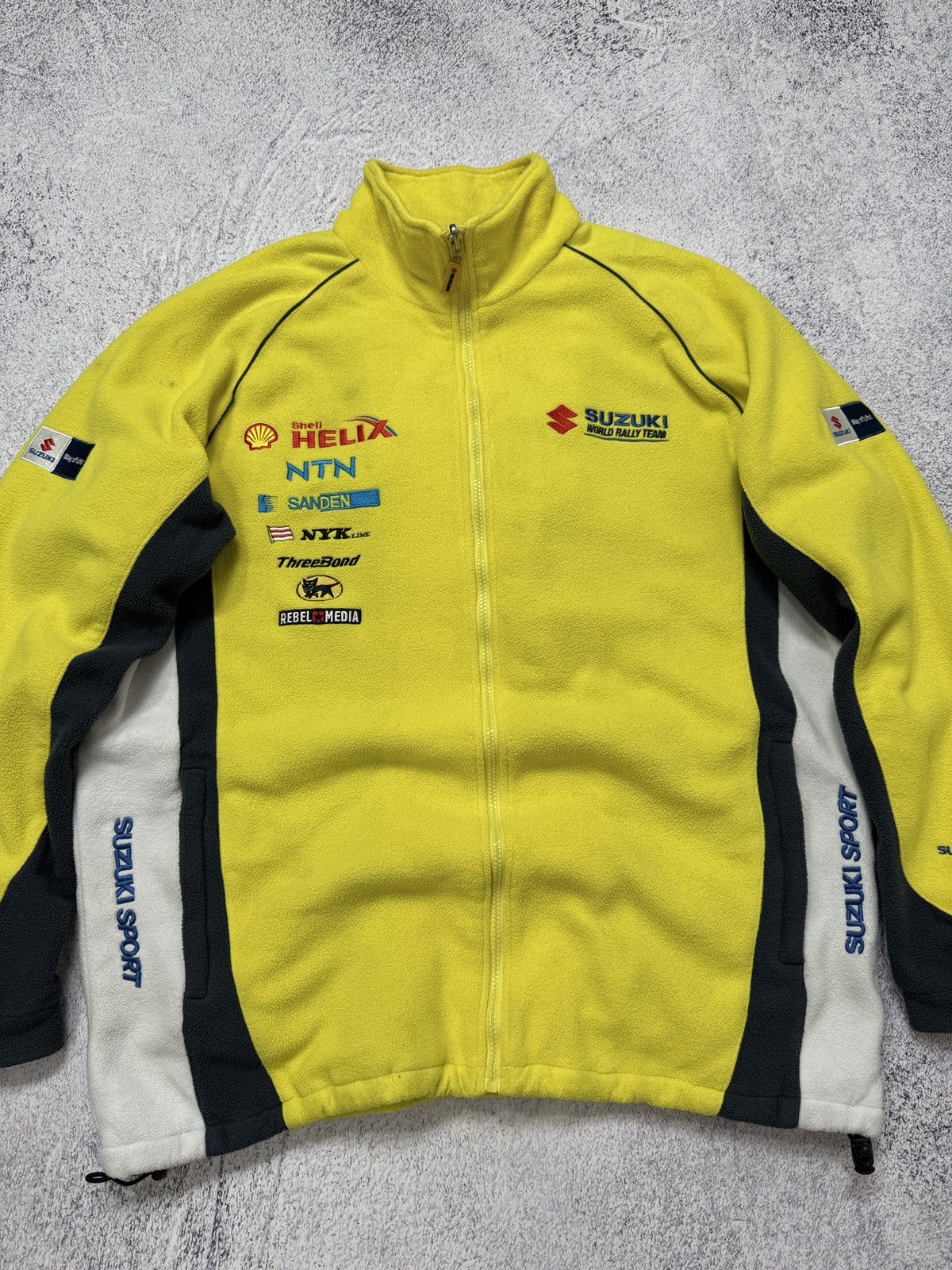 Japanese Brand VTG SUZUKI SPORT WORLD RALLY TEAM FLEECE JACKET Size US XL / EU 56 / 4 - 7 Thumbnail