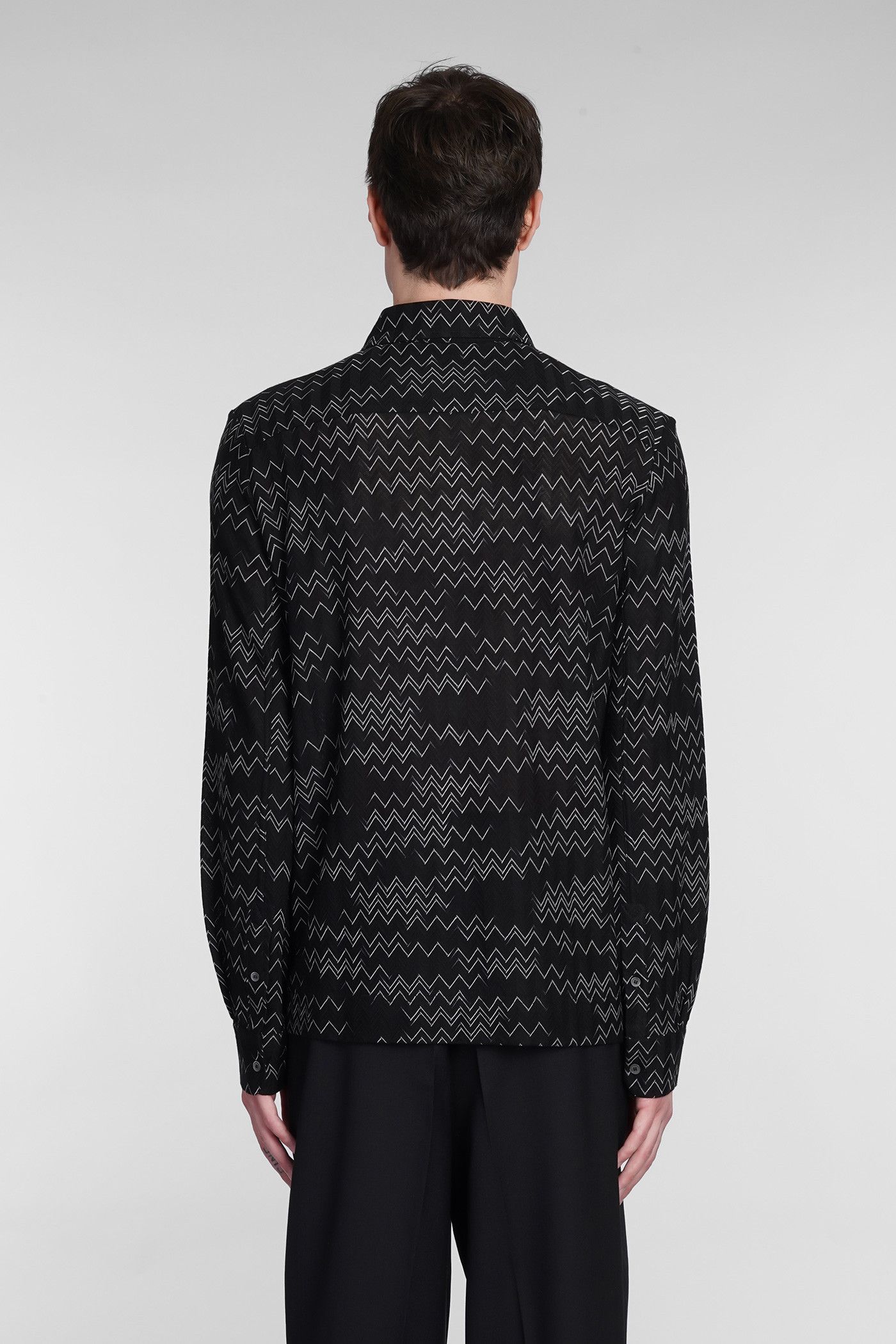 Missoni o1y0225 Patterned Shirt in Black/White Size US S / EU 44-46 / 1 - 4 Thumbnail