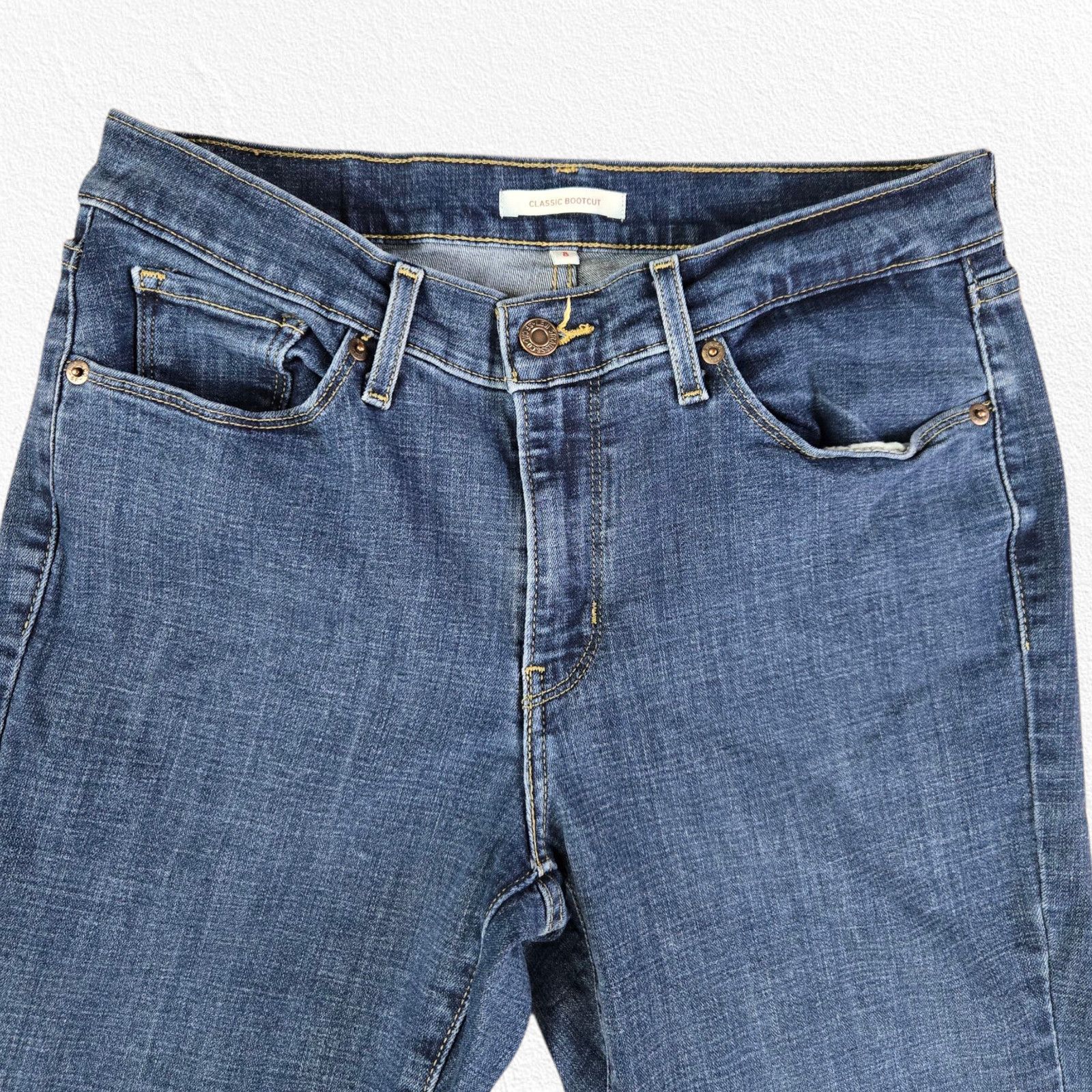 Levi's Levi's Dark Wash Mid Rise Bootcut Jeans Size 8 Size 30" / US 8 / IT 44 - 4 Thumbnail