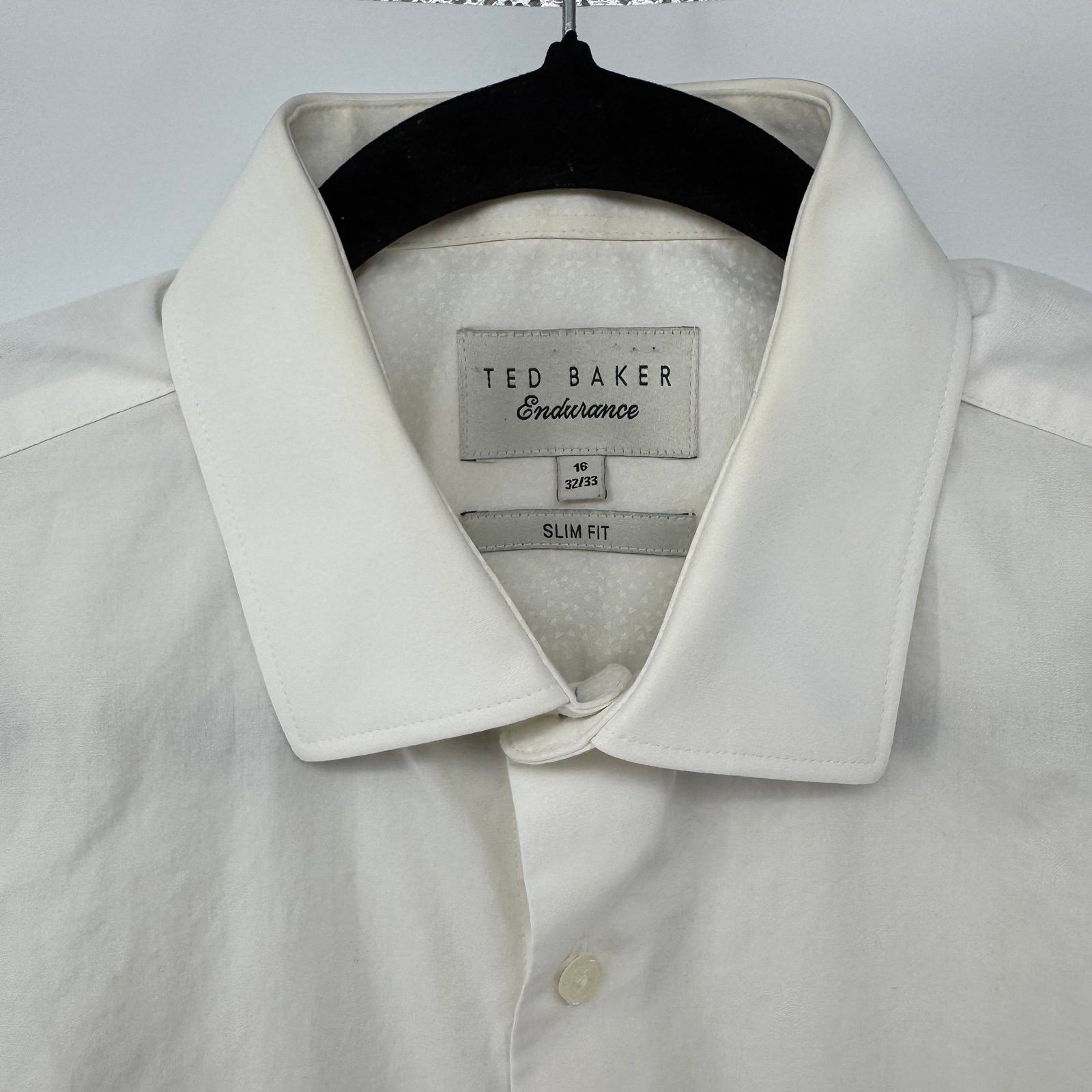 Ted Baker Ted Baker Endurance Men's Shirt 16 32/33 White Size US L / EU 52-54 / 3 - 2 Thumbnail