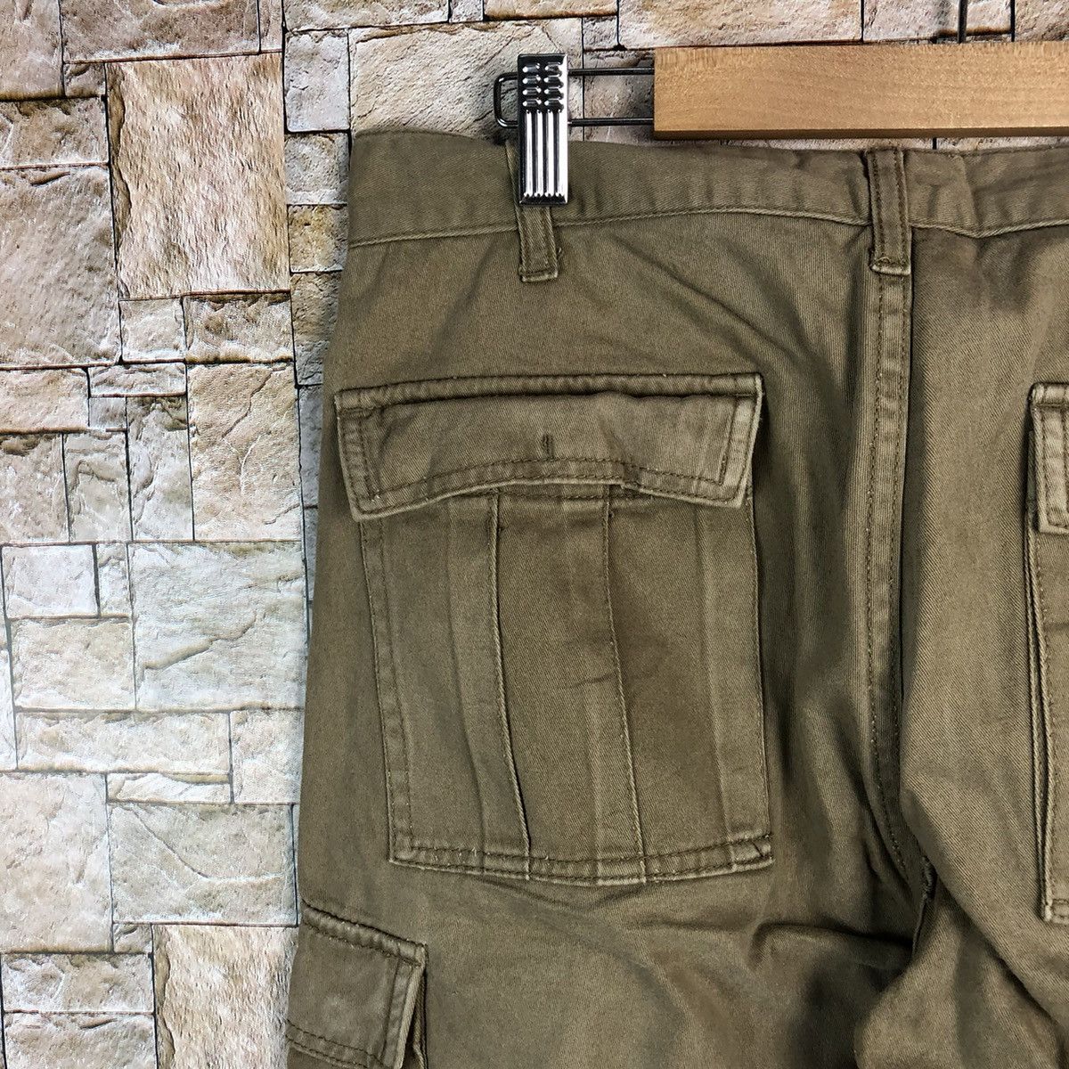 Japanese Brand Red Skins Brown utility Cargo Multipocket Pants #A650 Size US 31 - 19 Thumbnail