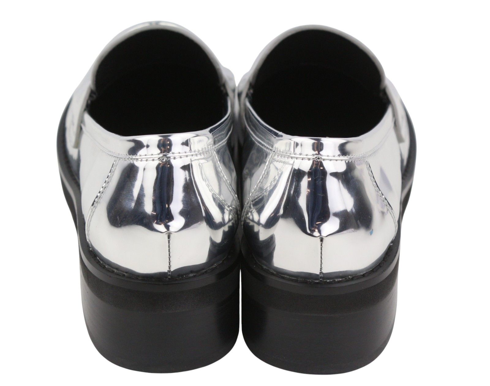 Other BIBI LOU JAYA EU39 Shiny Silver Leather Chunky 87554 Size US 8 / IT 38 - 8 Thumbnail