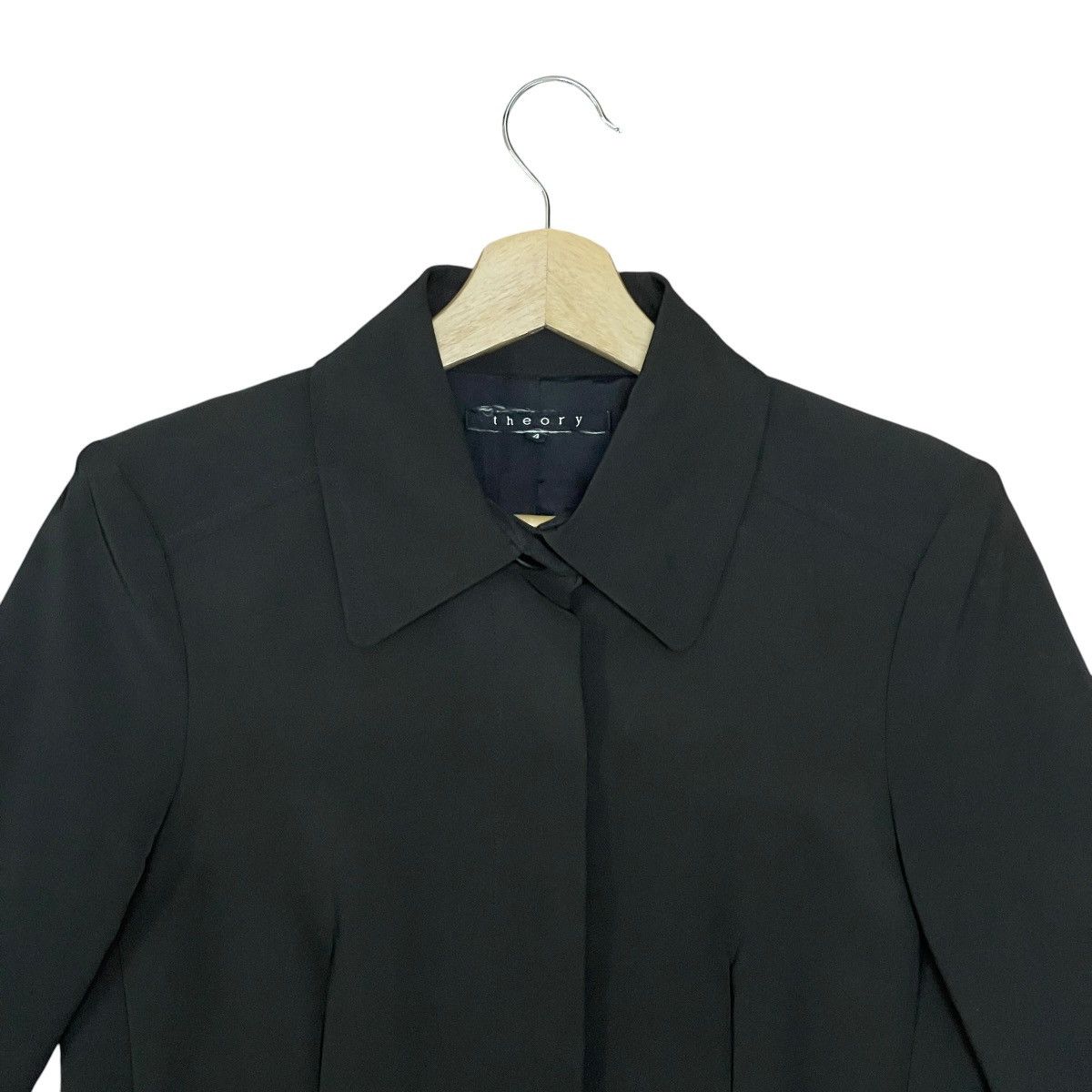 Theory Theory Women’s Minimalist Slim Fit Tailored Car Coat Jacket Size S / US 4 / IT 40 - 7 Thumbnail