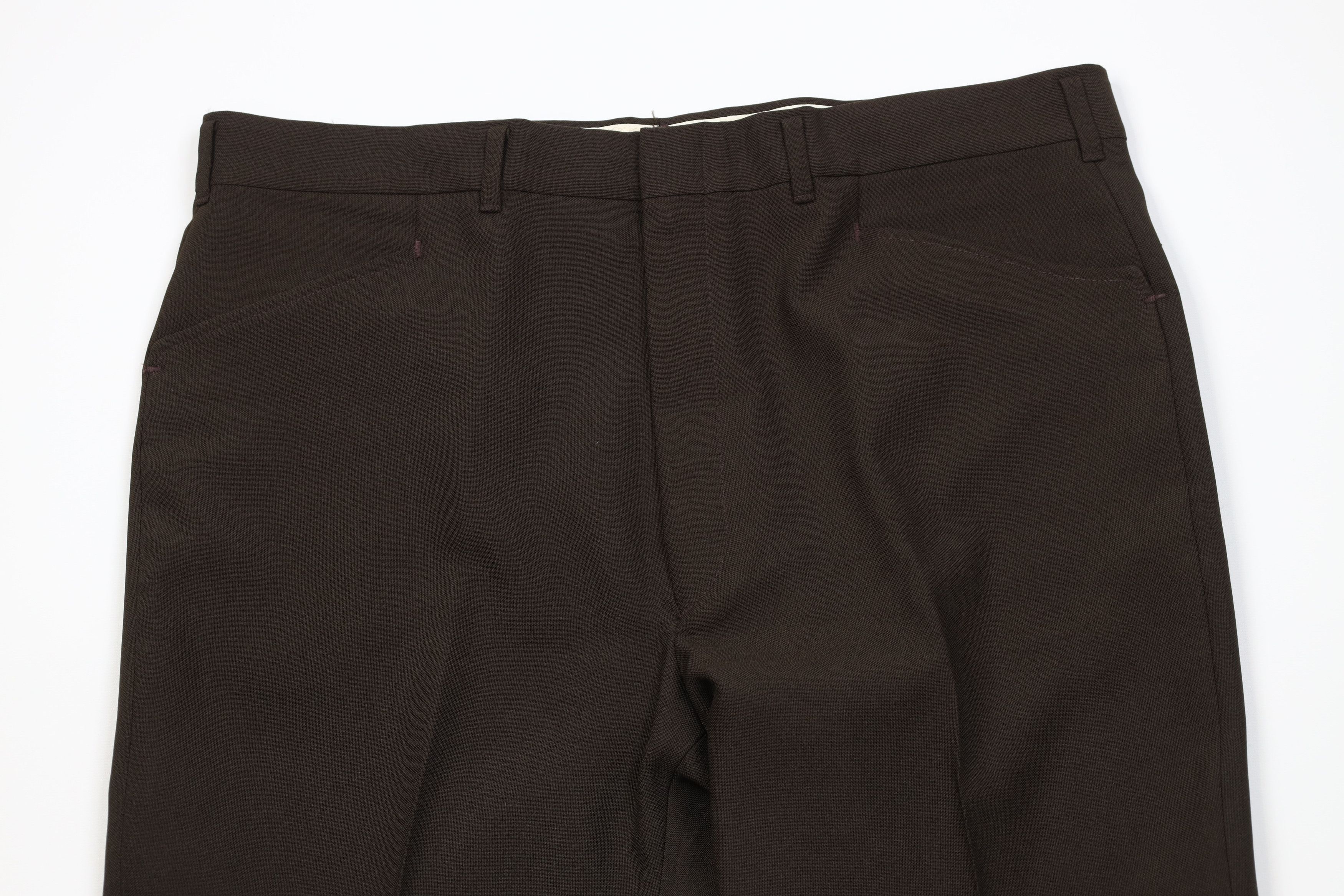 Vintage Vintage 70s Streetwear Flared Wide Leg Chino Pants Brown Size US 38 / EU 54 - 2 Thumbnail