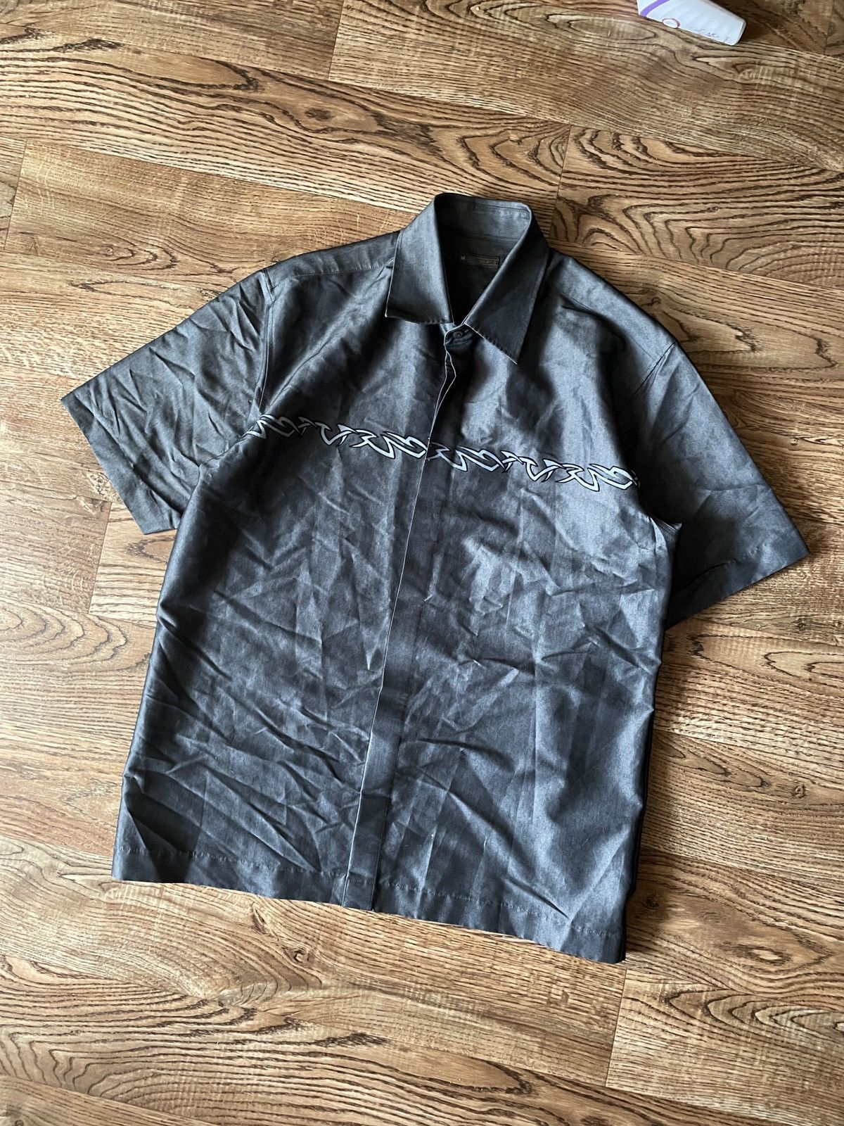 Japanese Brand Vintage tribal button up shirt Y2K rare rave style gothic Size US L / EU 52-54 / 3 - 2 Thumbnail