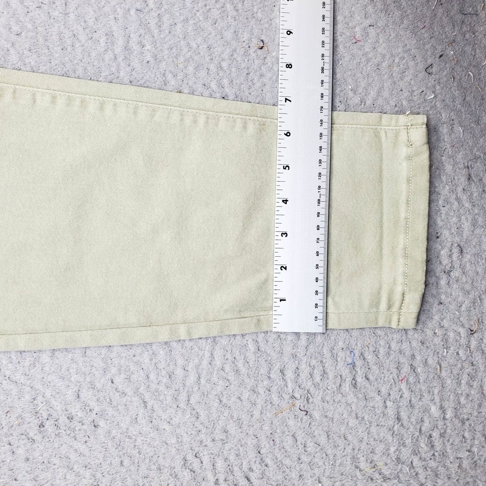 Denime Sonoma Womens 10 Green Denim Straight Leg Relaxed Mid-Rise Jeans Size 32" / US 10 / IT 46 - 5 Thumbnail