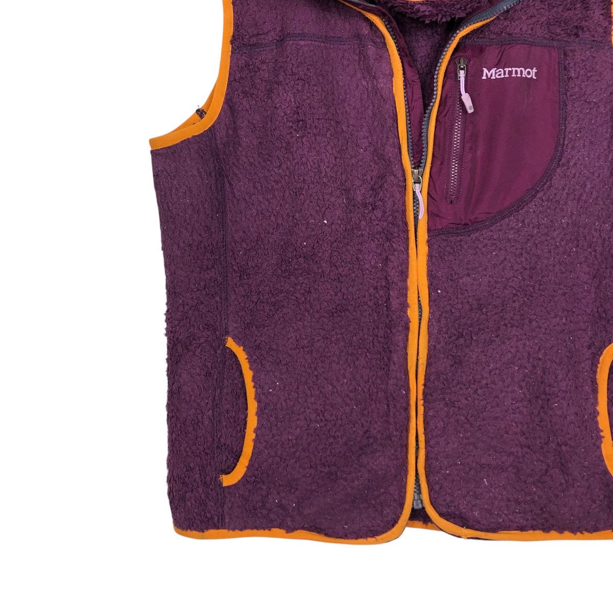 Japanese Brand × Vintage 📌Rich Purple Vintage Dip Pile Sherpa Vest Jacket Marmot Size US L / EU 52-54 / 3 - 4 Thumbnail