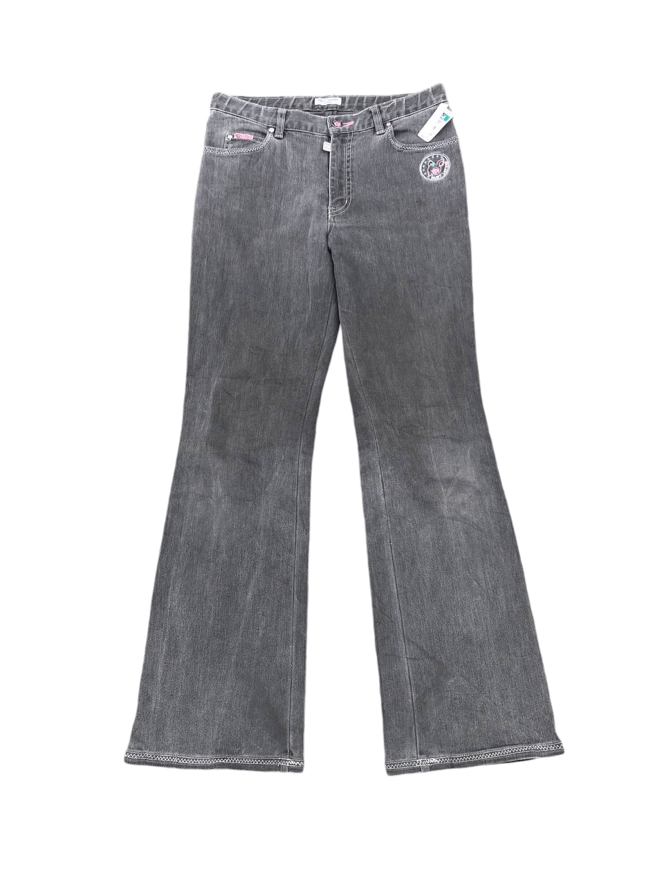 Japanese Brand Daisy Lovers Cute Girl Flared Gray Pants Size US 28 / EU 44 - 6 Thumbnail