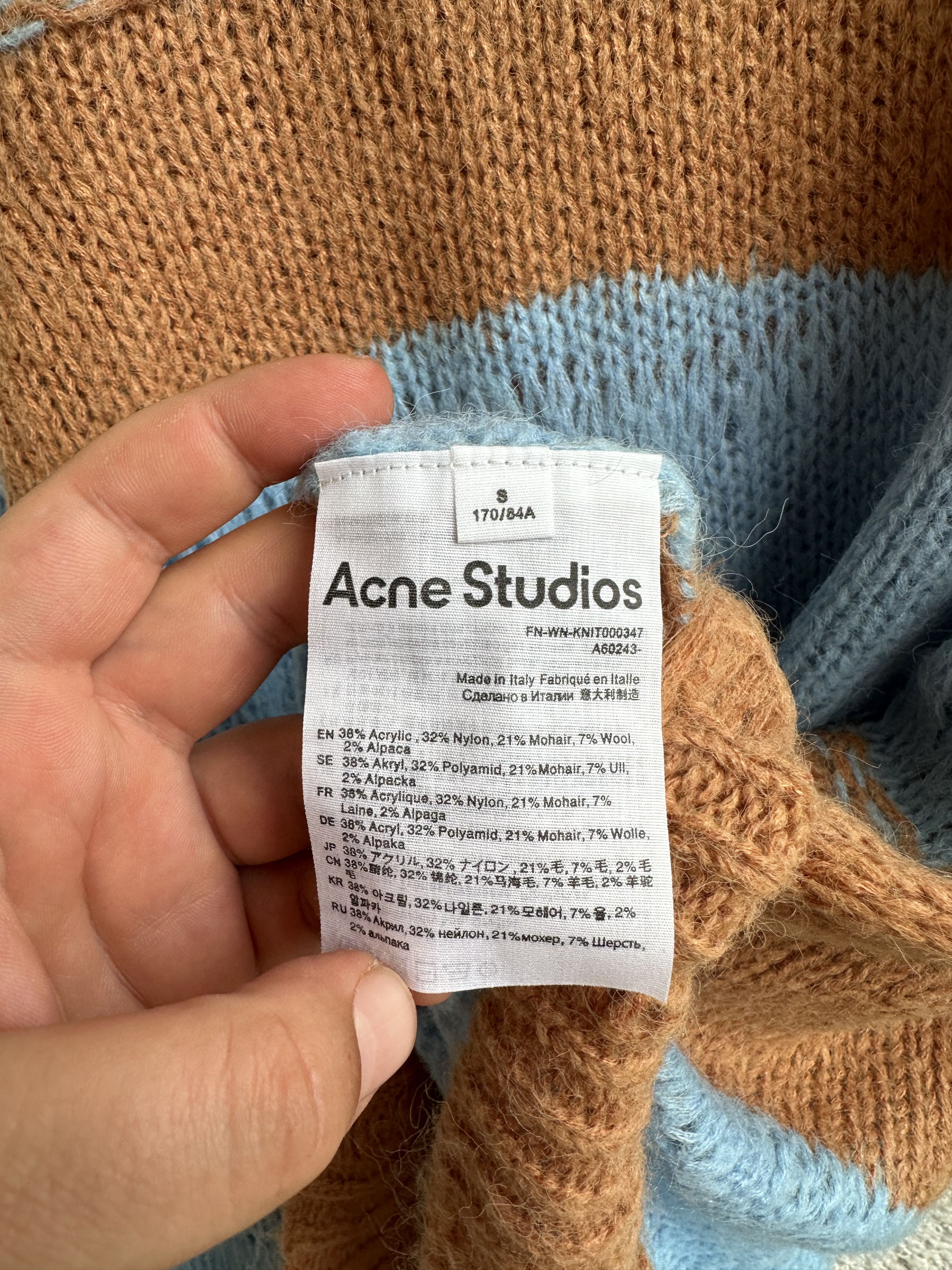 Acne Studios oversized 'Cobain' mohair blend sweater Size US S / EU 44-46 / 1 - 6 Thumbnail