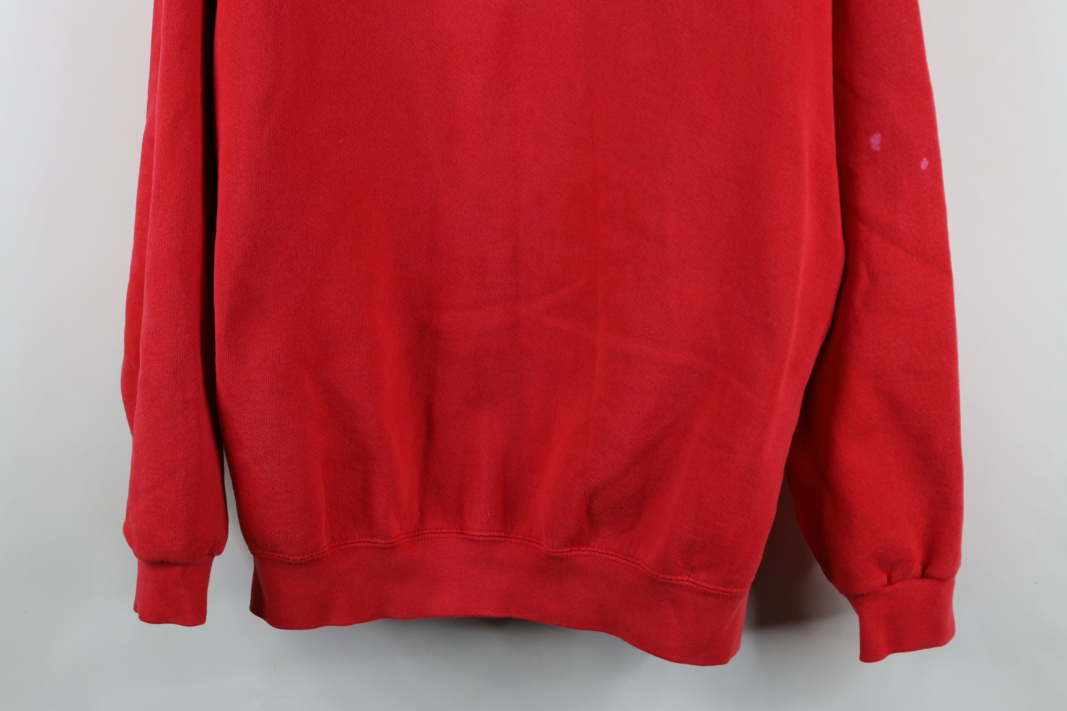 Vintage Vintage 90s Spell Out Champps Michigan Sweatshirt Red USA Size US XL / EU 56 / 4 - 3 Thumbnail