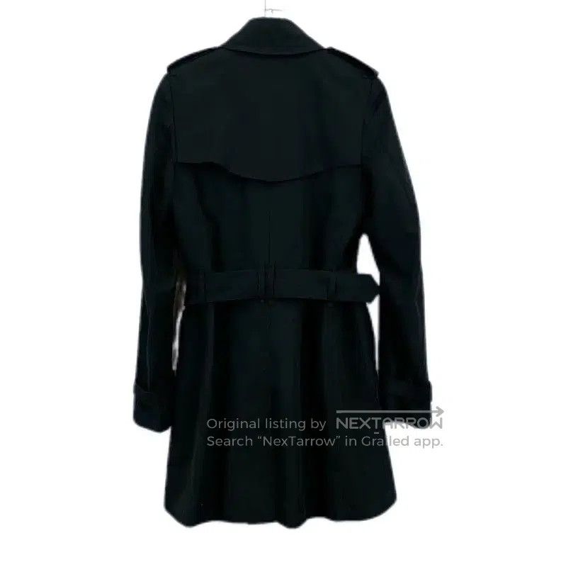 Burberry Burberry Black Cotton Mid-Length Trench Coat. Size S / US 4 / IT 40 - 2 Thumbnail