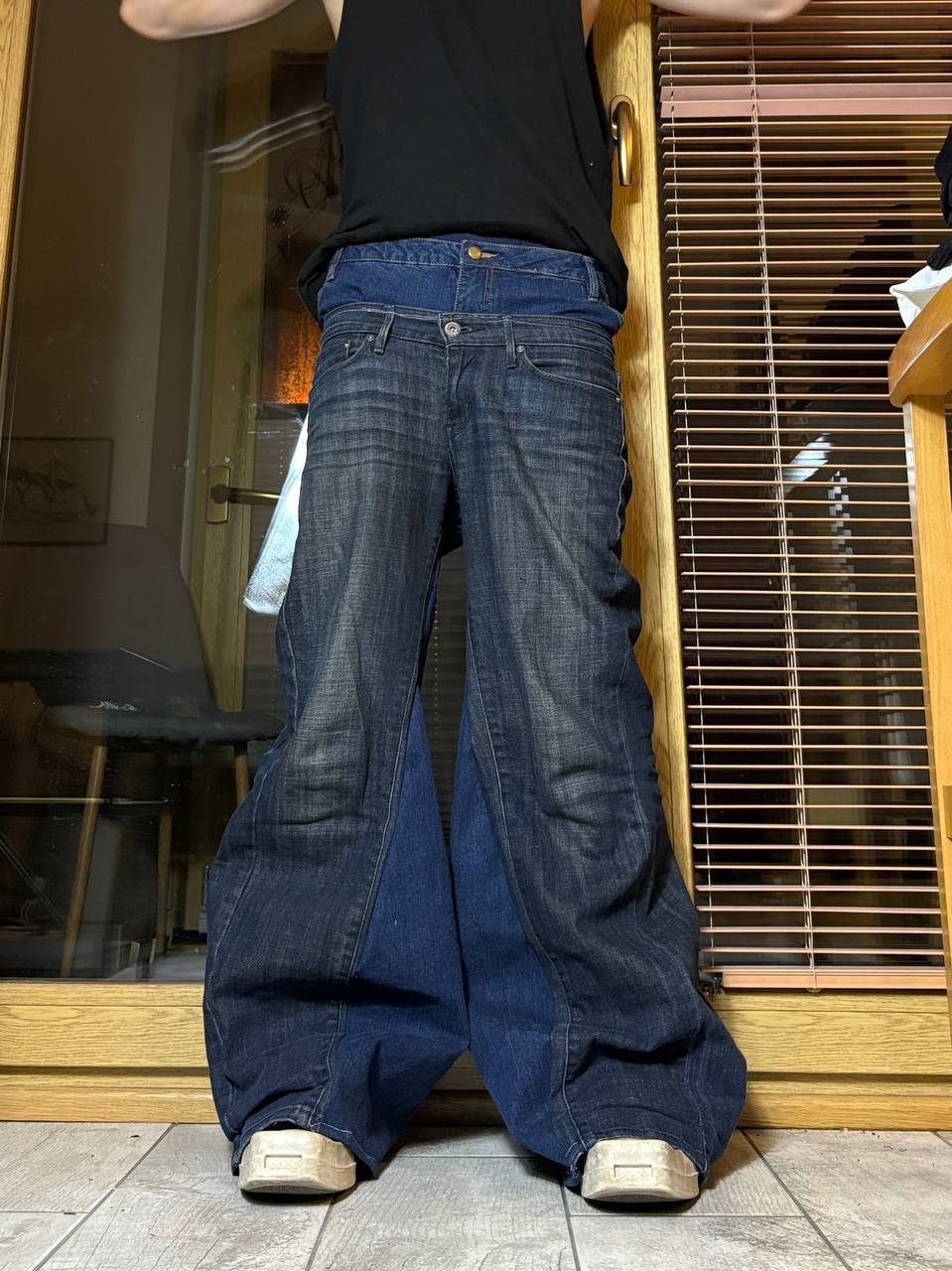 Japanese Brand rare flared blue handmade streetwear jeans Size US 31 - 4 Thumbnail