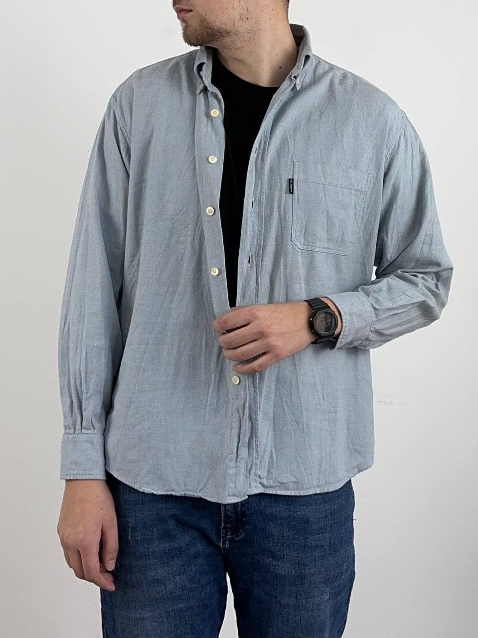 Ermenegildo Zegna Ermenegildo Zegna Yachting Blue Luxury Shirt Size XL Size US XL / EU 56 / 4 - 14 Thumbnail