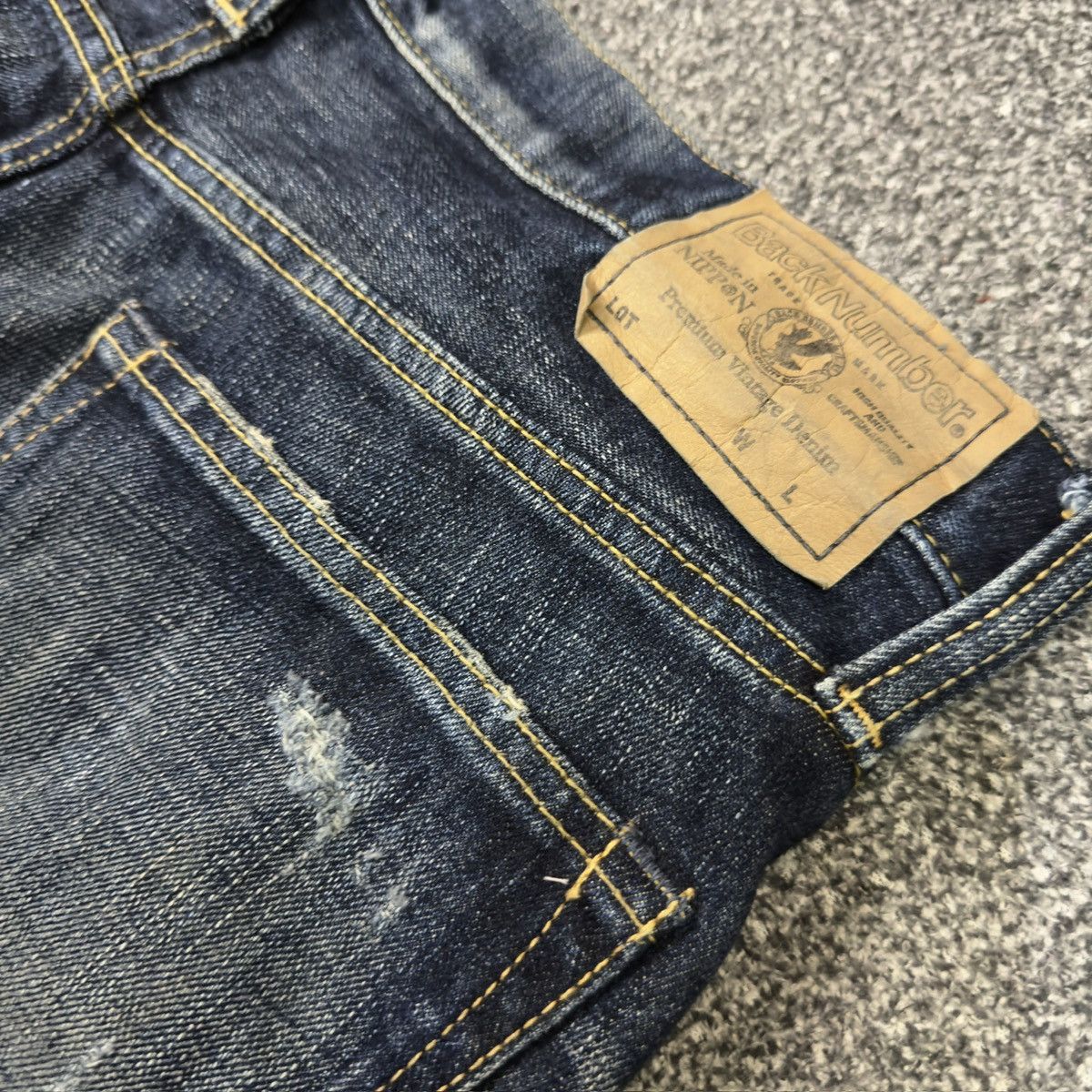 Japanese Brand 🔥🇯🇵 Back Number Limited Edition Denim Size US 33 - 11 Thumbnail