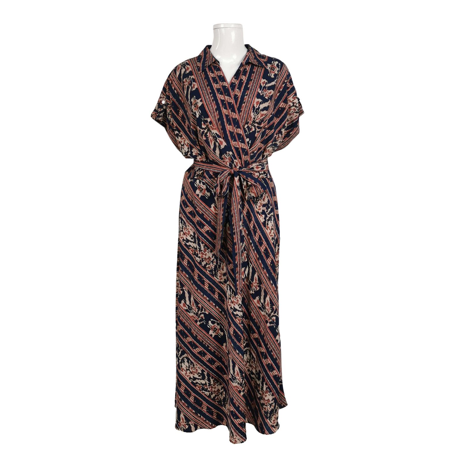 Lauren Ralph Lauren Lauren Ralph Lauren Patterned Wrap Midi Dress Size 12 Size XL / US 12-14 / IT 48-50 - 1 Thumbnail
