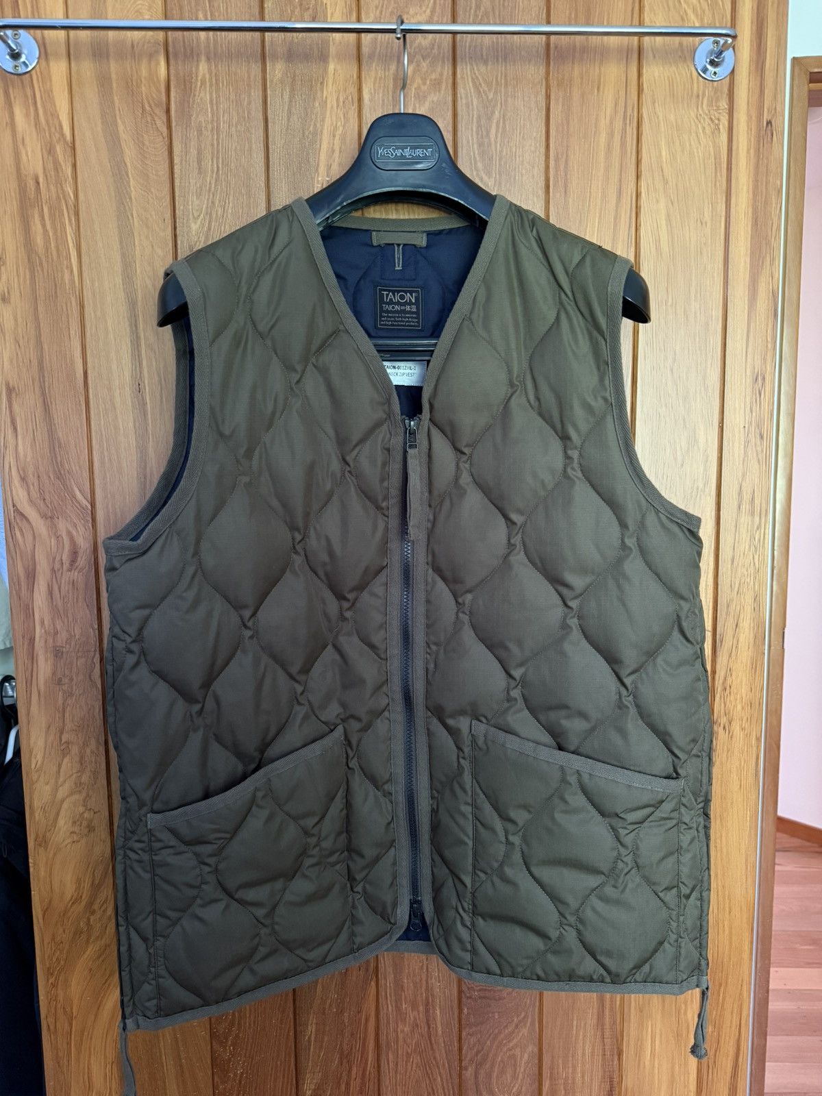 TAION Taion Military Zip V-Neck Down Vest Size US M / EU 48-50 / 2 - 1 Thumbnail