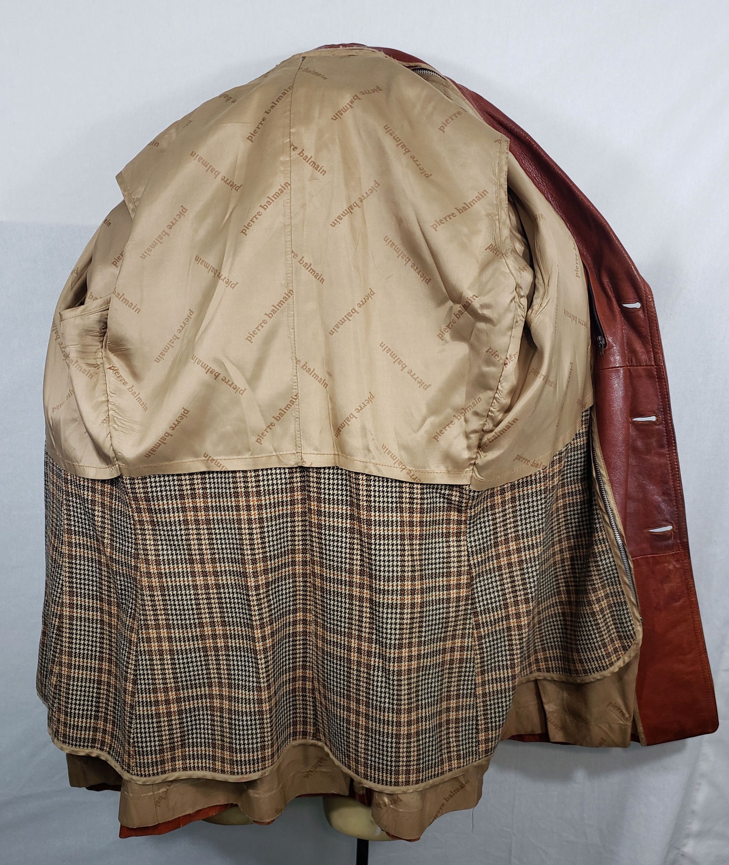 Designer × Pierre Balmain × Vintage Mint Vtg 70s Pierre Balmain button-up leather disco jacket Size US S / EU 44-46 / 1 - 7 Thumbnail
