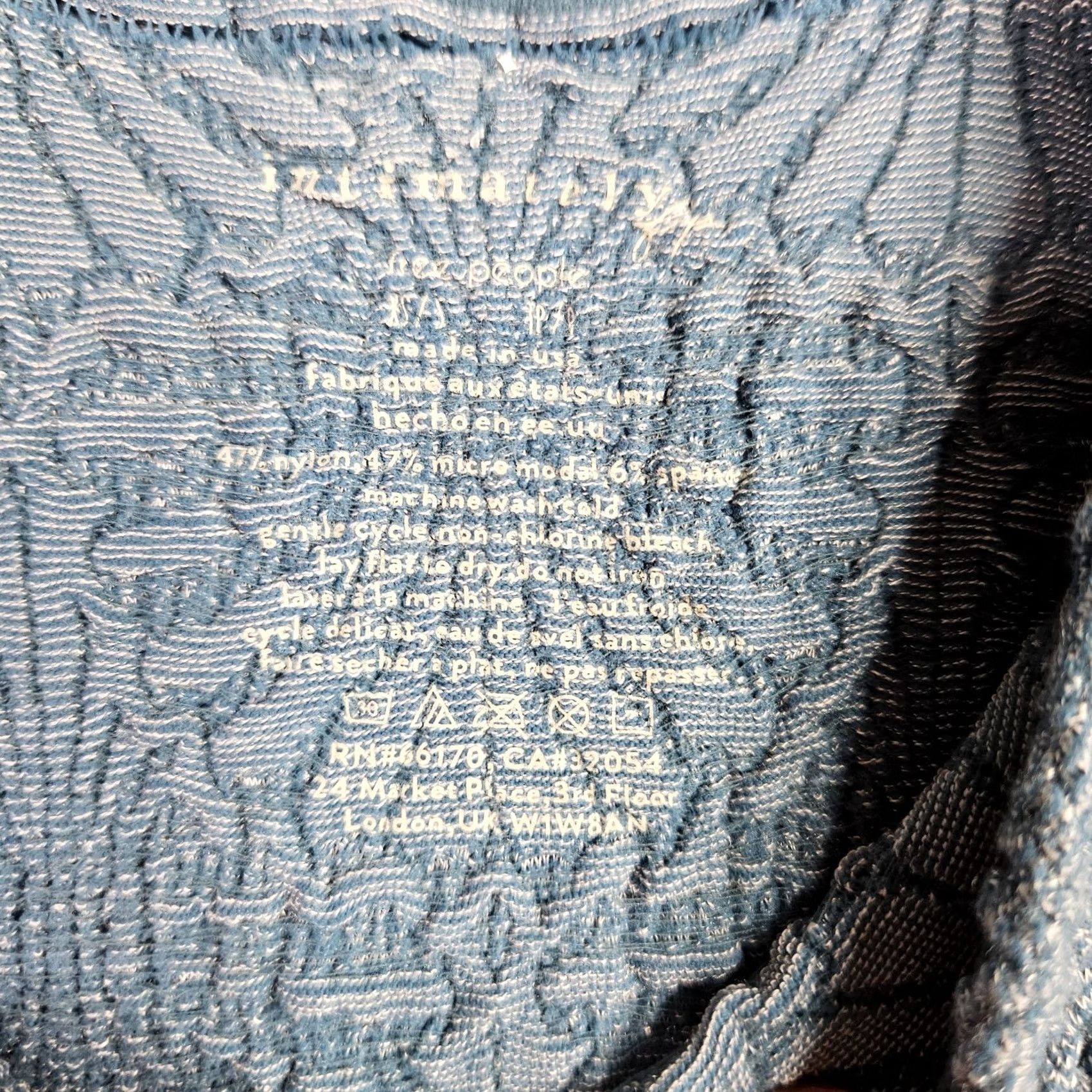 Free People Free People Tank Top Shirt Womens XS/S Blue Textured Stretch Sleeveless Modal Nylon Spandex Tank Size XS / US 0-2 / IT 36-38 - 5 Thumbnail