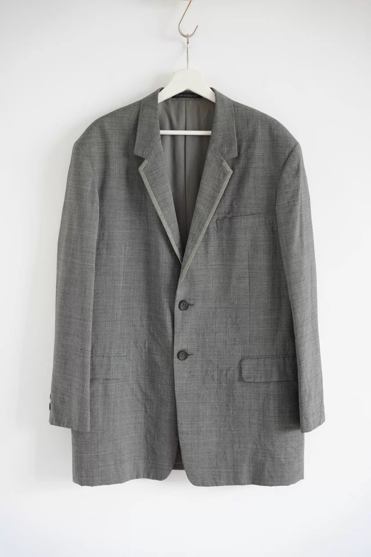 Yohji Yamamoto Gray Tailored Light Jacket - Size S Size US S / EU 44-46 / 1 - 1 Thumbnail