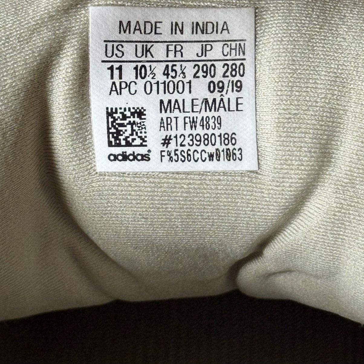 Size L - White Rhine Stone