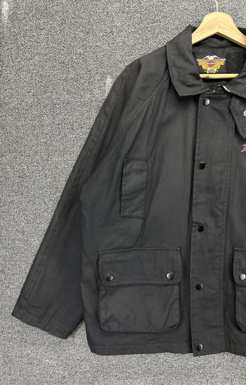Harley Davidson Vintage Harley Davidson Black Racing Jacket Size US L / EU 52-54 / 3 - 3 Thumbnail