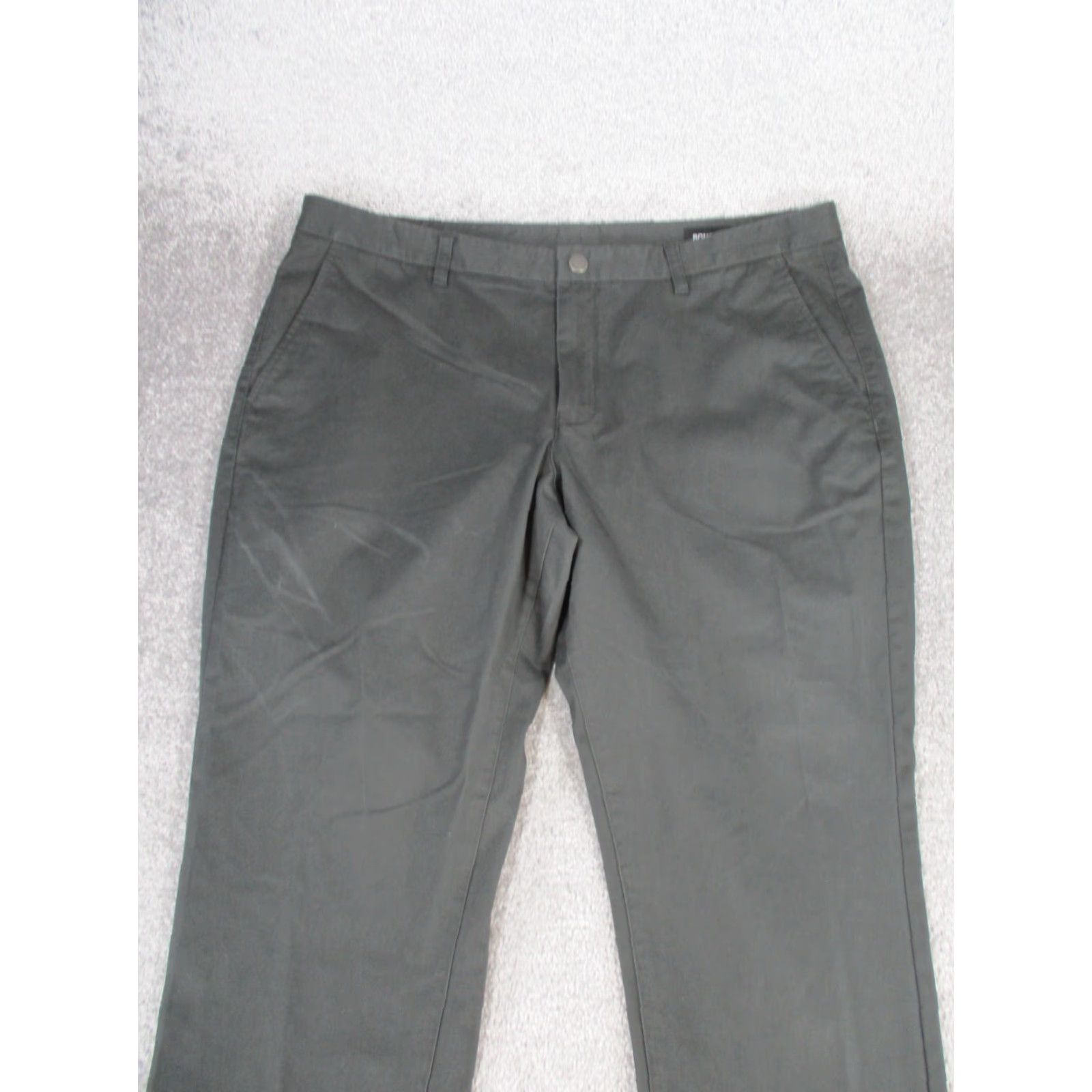 Bonobos Bonobos Athletic Chinos Pants Mens 40 Gray Cotton Twill Flat Front Zip 28 Inseam 40X28 Regular Size Broader City College Preppy Mens Size US 40 / EU 56 - 3 Thumbnail