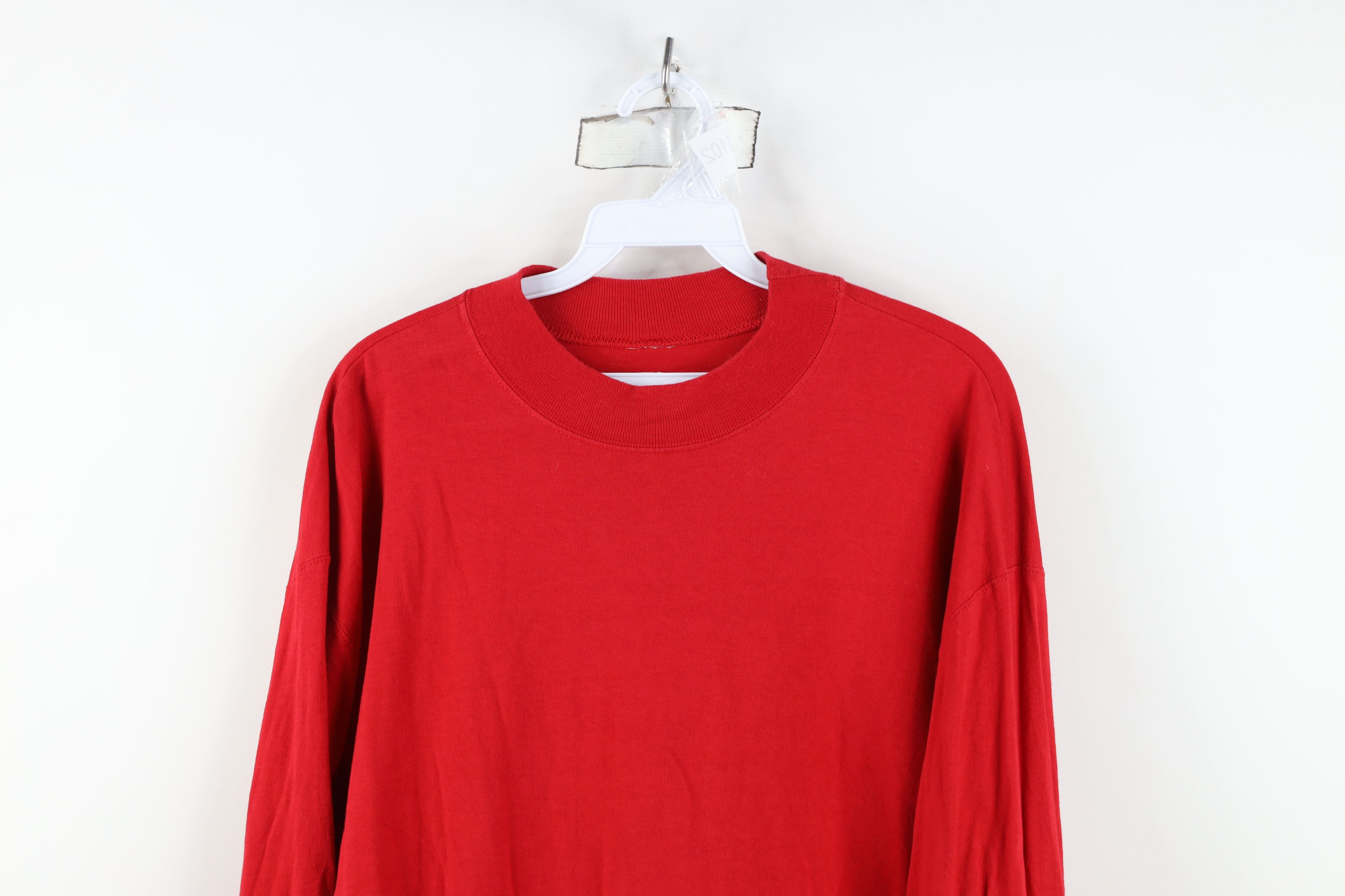 Russell Athletic Vintage 90s Russell Athletic Long Sleeve T-Shirt Cotton Red Size US L / EU 52-54 / 3 - 2 Thumbnail