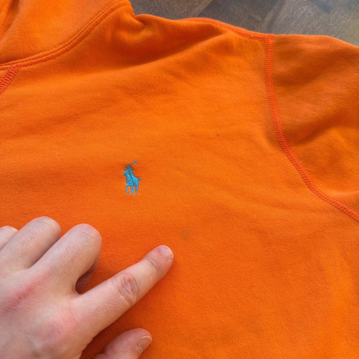 Polo Ralph Lauren Ralph Lauren Orange Hoodie Size US XL / EU 56 / 4 - 5 Thumbnail