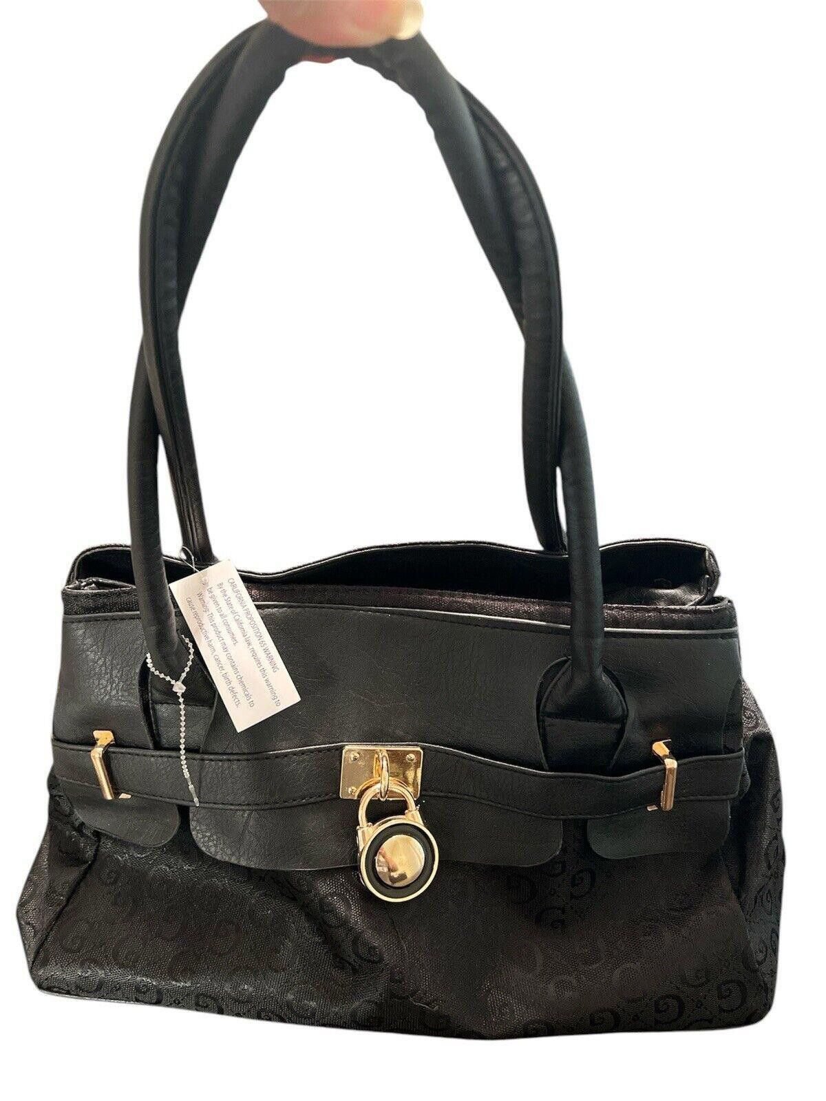 Designer Canvas Faux Leather Shoulder Bag Size ONE SIZE - 1 Thumbnail