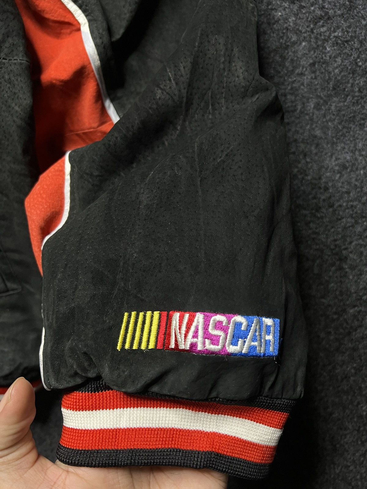 Other VTG NASCAR Essex Dodge Motorsports Real Suede Leather Jacket Size US XL / EU 56 / 4 - 9 Thumbnail