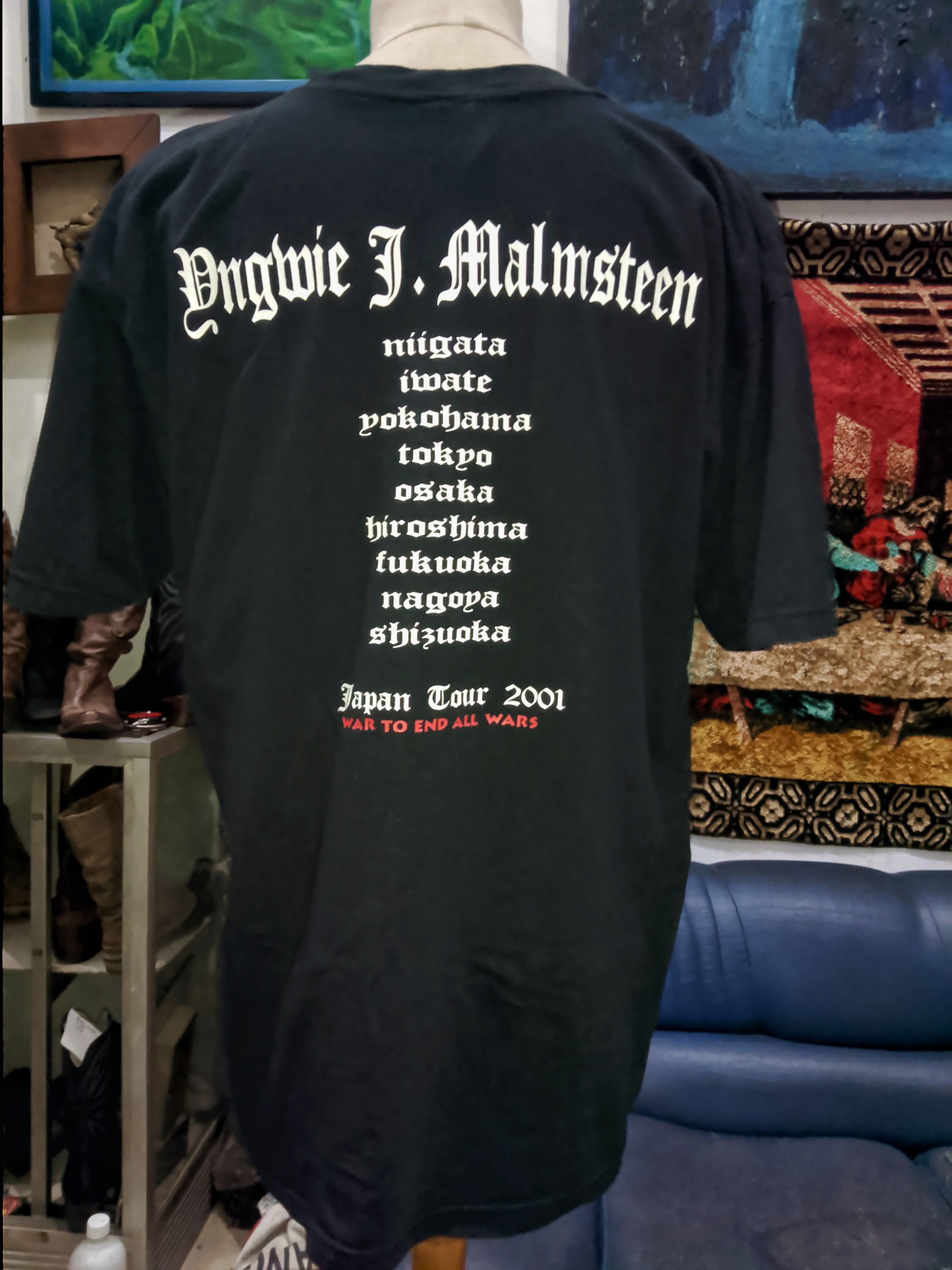 Anvil × Band Tees 🎉 YNGWIE MALMSTEEN L 🎉 Size US L / EU 52-54 / 3 - 4 Thumbnail