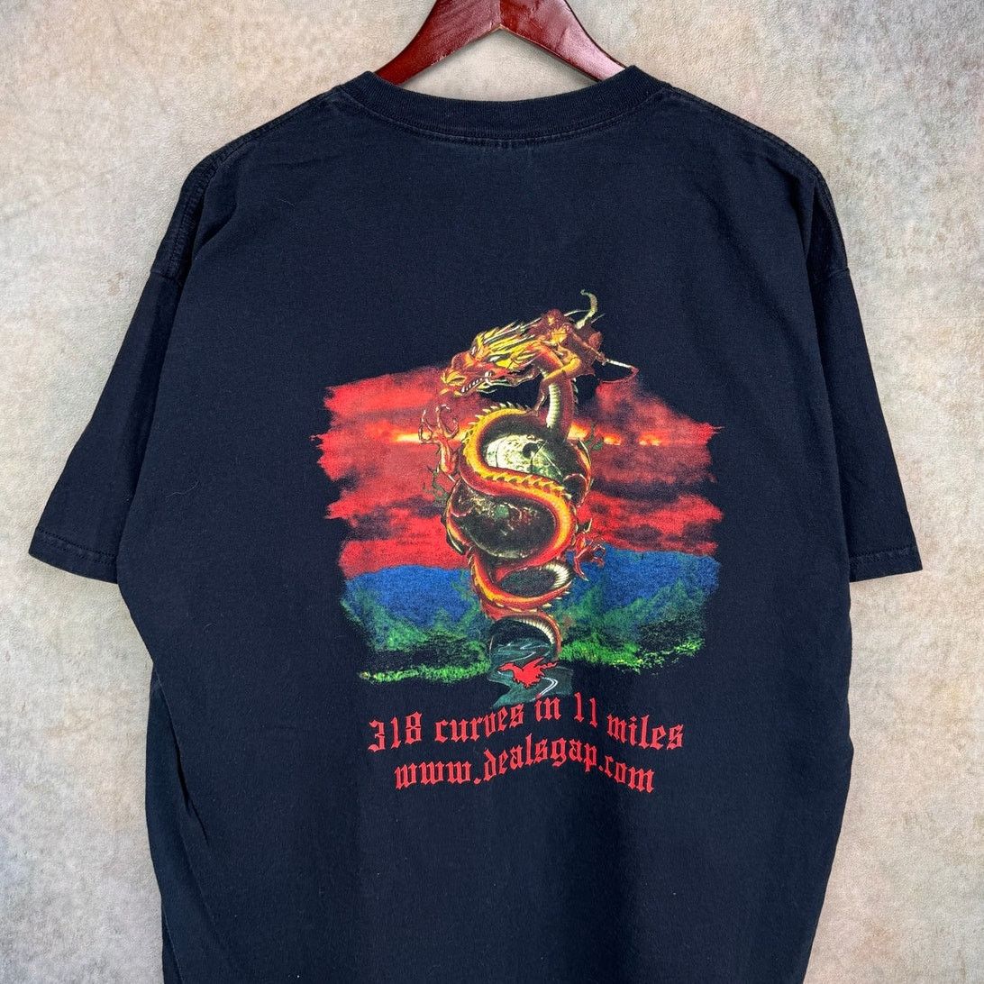 Vintage VTG Y2K Biker Snake Dragon T Shirt Sz XL Black Choppers Size US XL / EU 56 / 4 - 3 Thumbnail