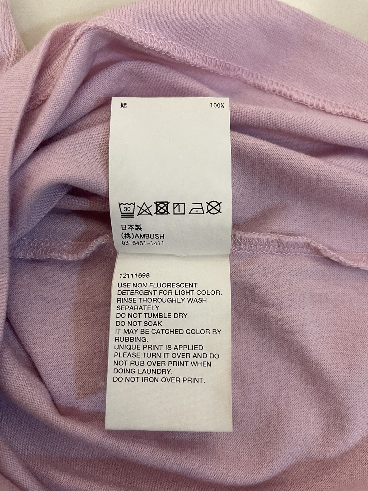 Ambush Design Ambush Logo Tee Pink Size US M / EU 48-50 / 2 - 7 Thumbnail