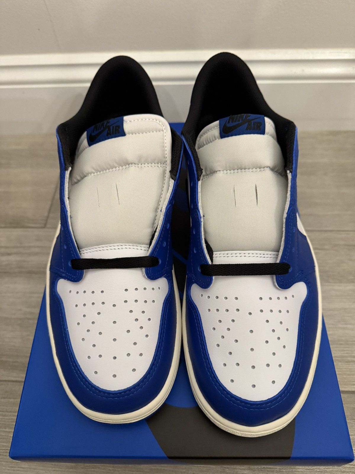 Jordan Brand Air Jordan 1 Retro Low OG White Black Game Royal Size 12 Size US 12 / EU 45 - 5 Thumbnail