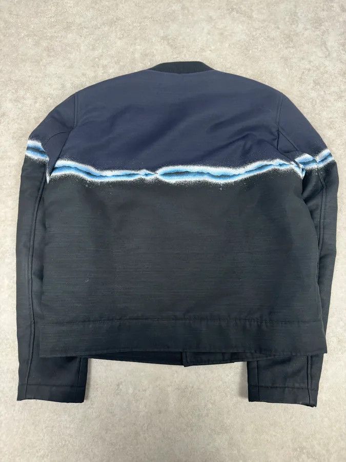 Emporio Armani SS2018 Emporio Armani Navy Wave Lined Bomber Jacket Size M / US 6-8 / IT 42-44 - 4 Thumbnail