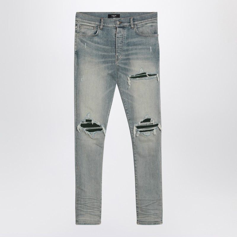 Amiri o1orln1125 Mx1 Suede Jeans in Blue Size US 32 / EU 48 - 1 Thumbnail