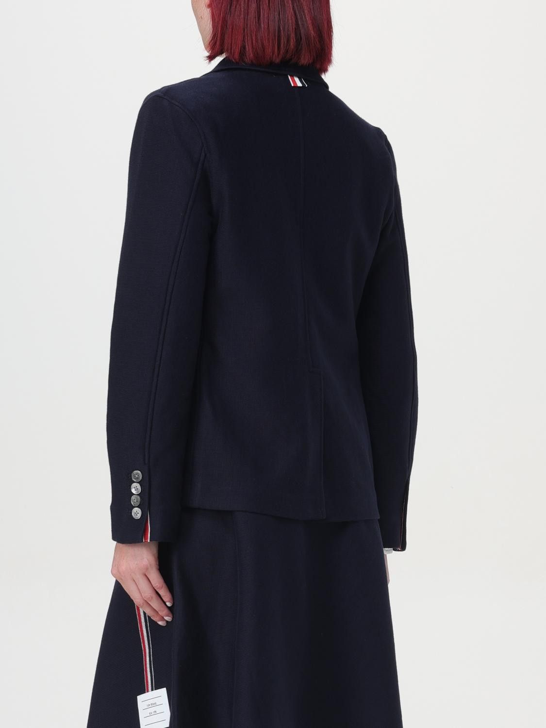 Thom Browne o1s22i1n0924 Single-Breasted Cotton Knit Jacket Size M / US 6-8 / IT 42-44 - 3 Thumbnail