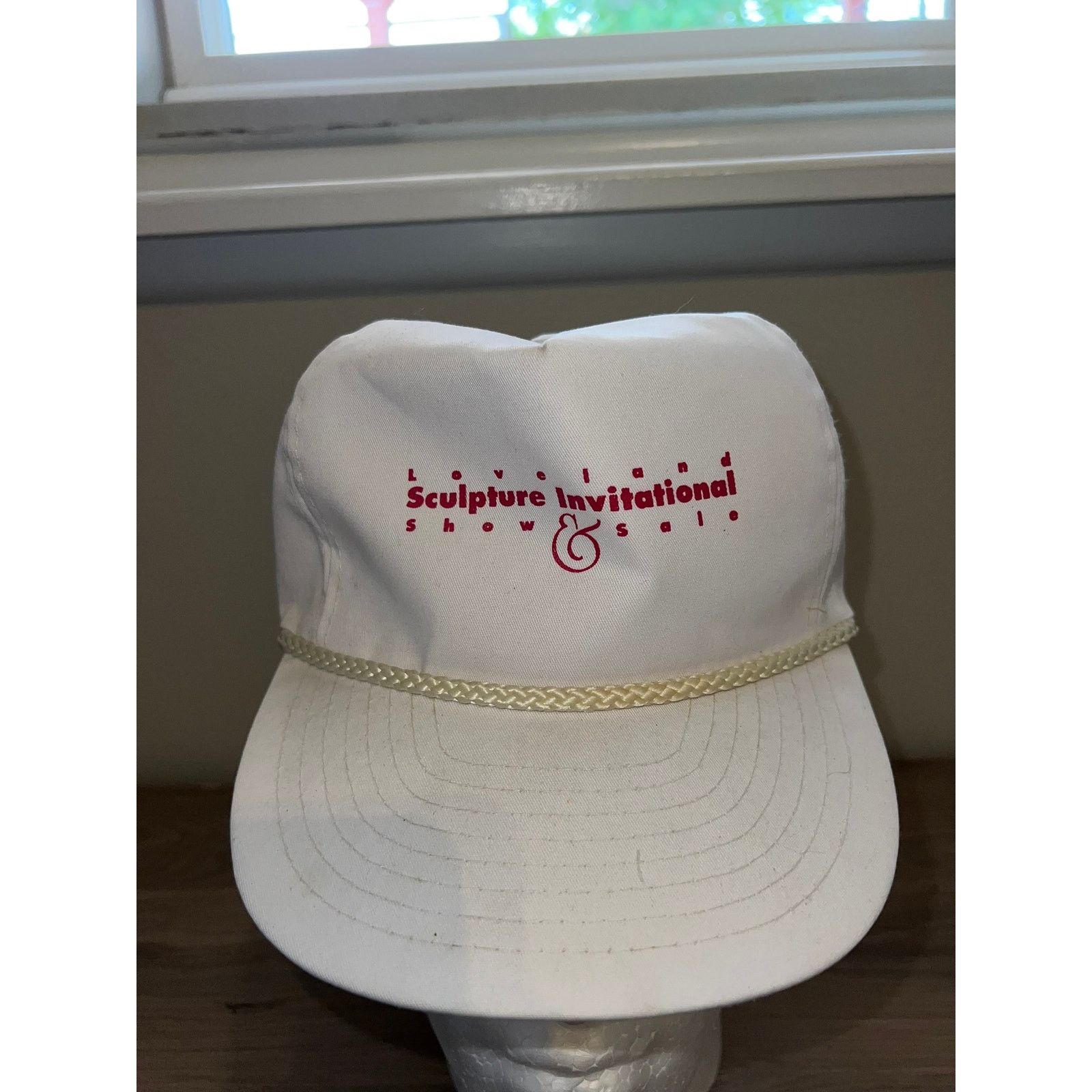 Vintage 90s Loveland Show Sale Sculpture Invitational White Headwear Size ONE SIZE - 2 Thumbnail