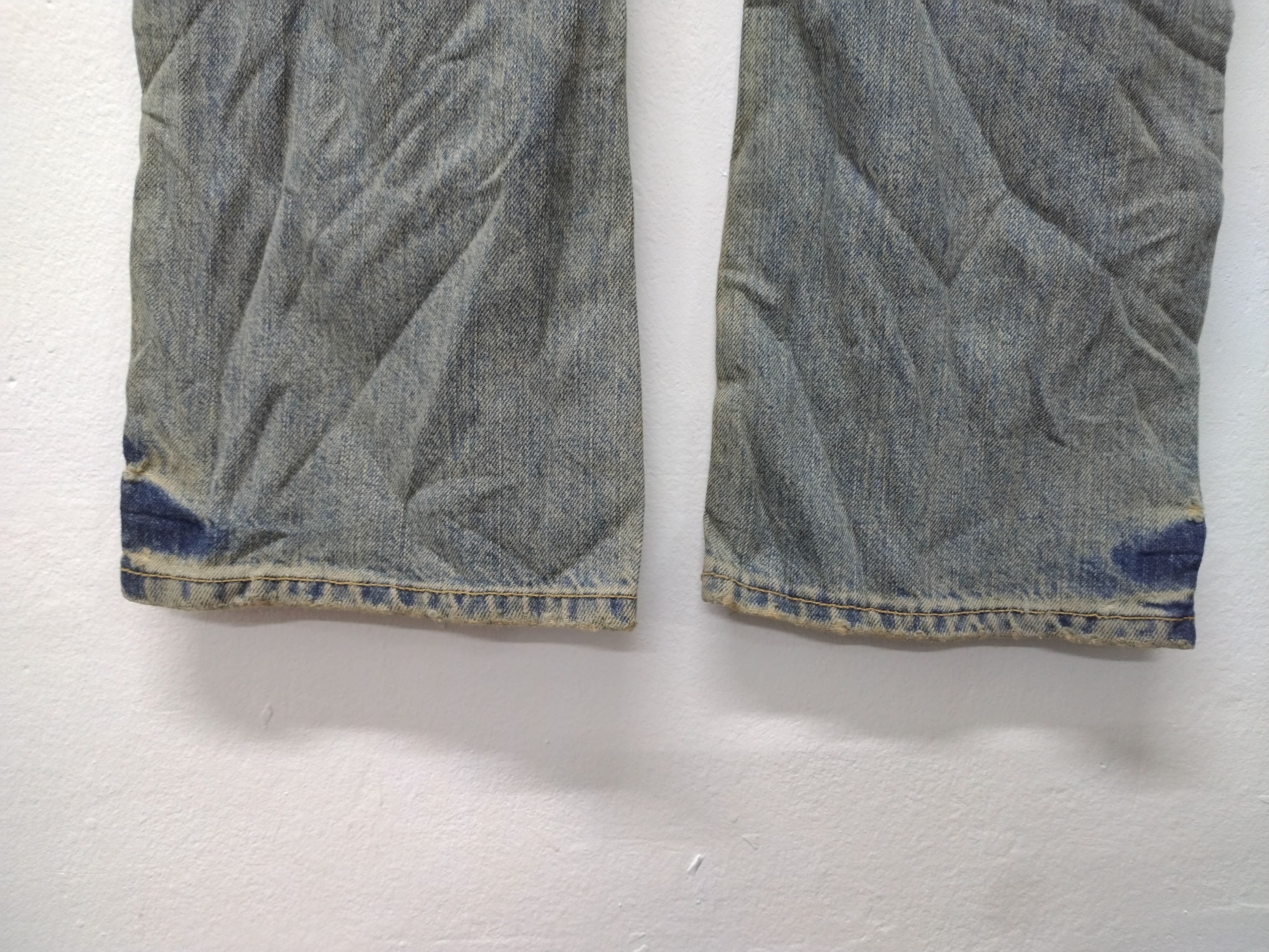 Japanese Brand × Johnbull Crazy Cool Vtg distressed Trash Flared Design John Bull Jean Size US 30 / EU 46 - 8 Thumbnail