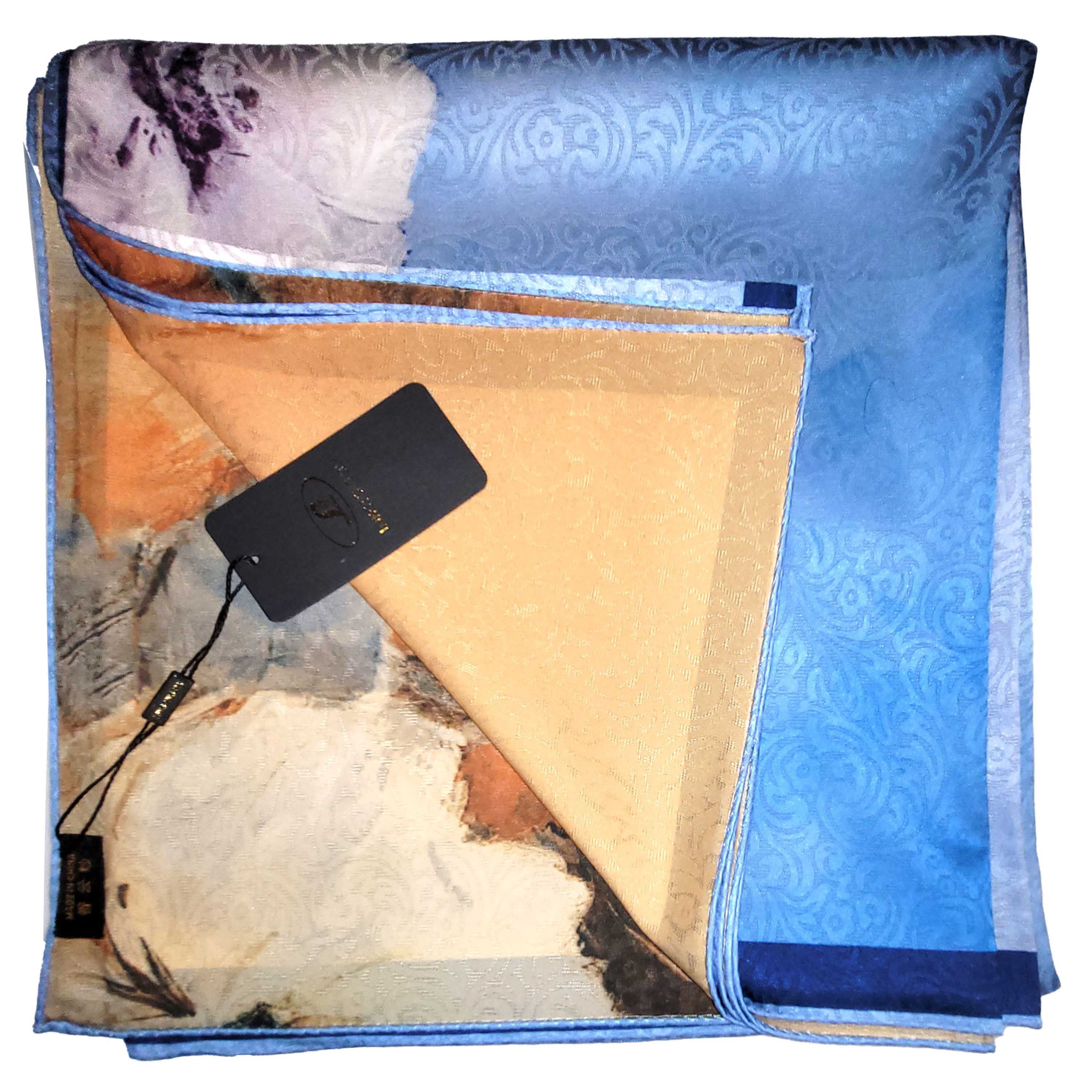 Other NWT Double Sided Silk Scarf 52"x52" Large Square Wrap 3230 Size ONE SIZE - 5 Thumbnail