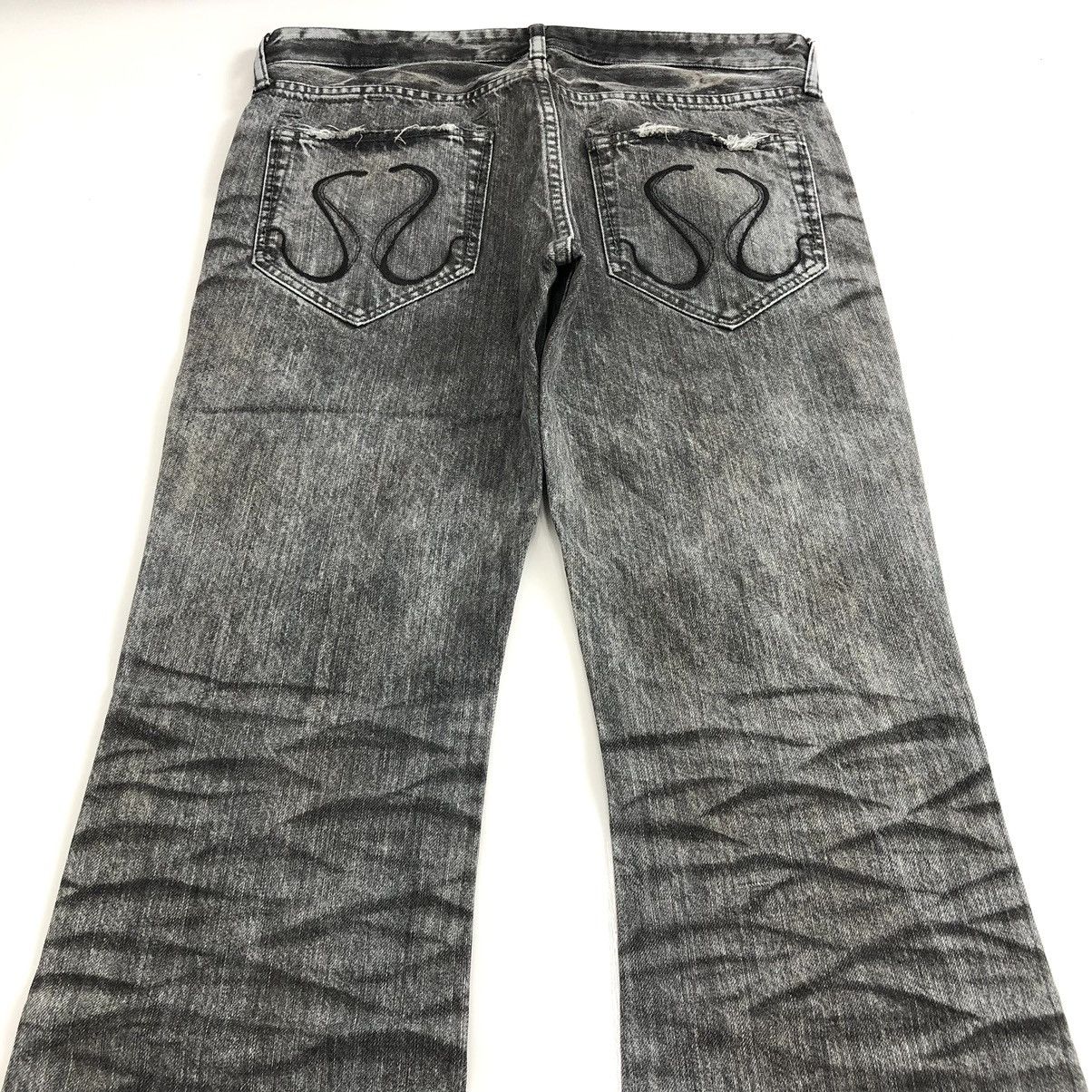 CIVARIZE 📦SOLD📦 Civarize Zip Leg Distressed Fade Flared Jeans BootCut Size US 31 - 16 Thumbnail