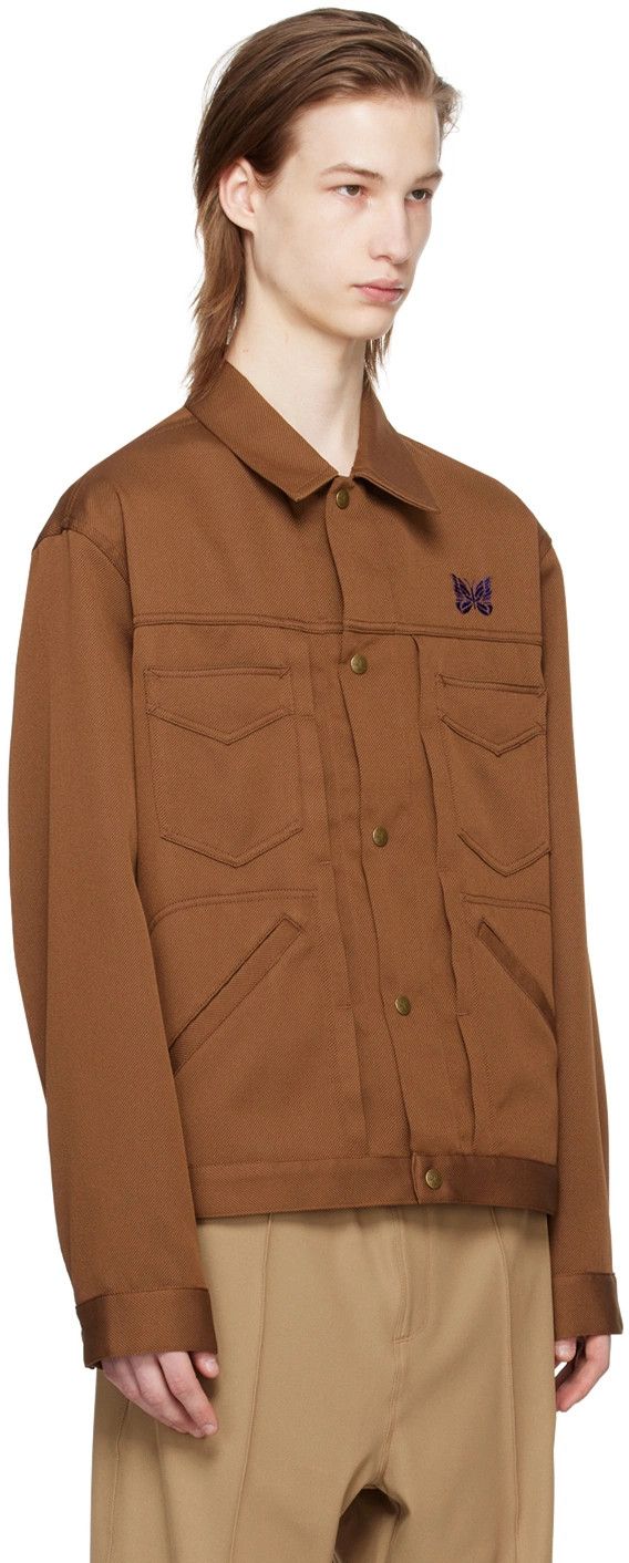 Needles o1y0225 Logo Jacket in Brown Size US L / EU 52-54 / 3 - 2 Thumbnail