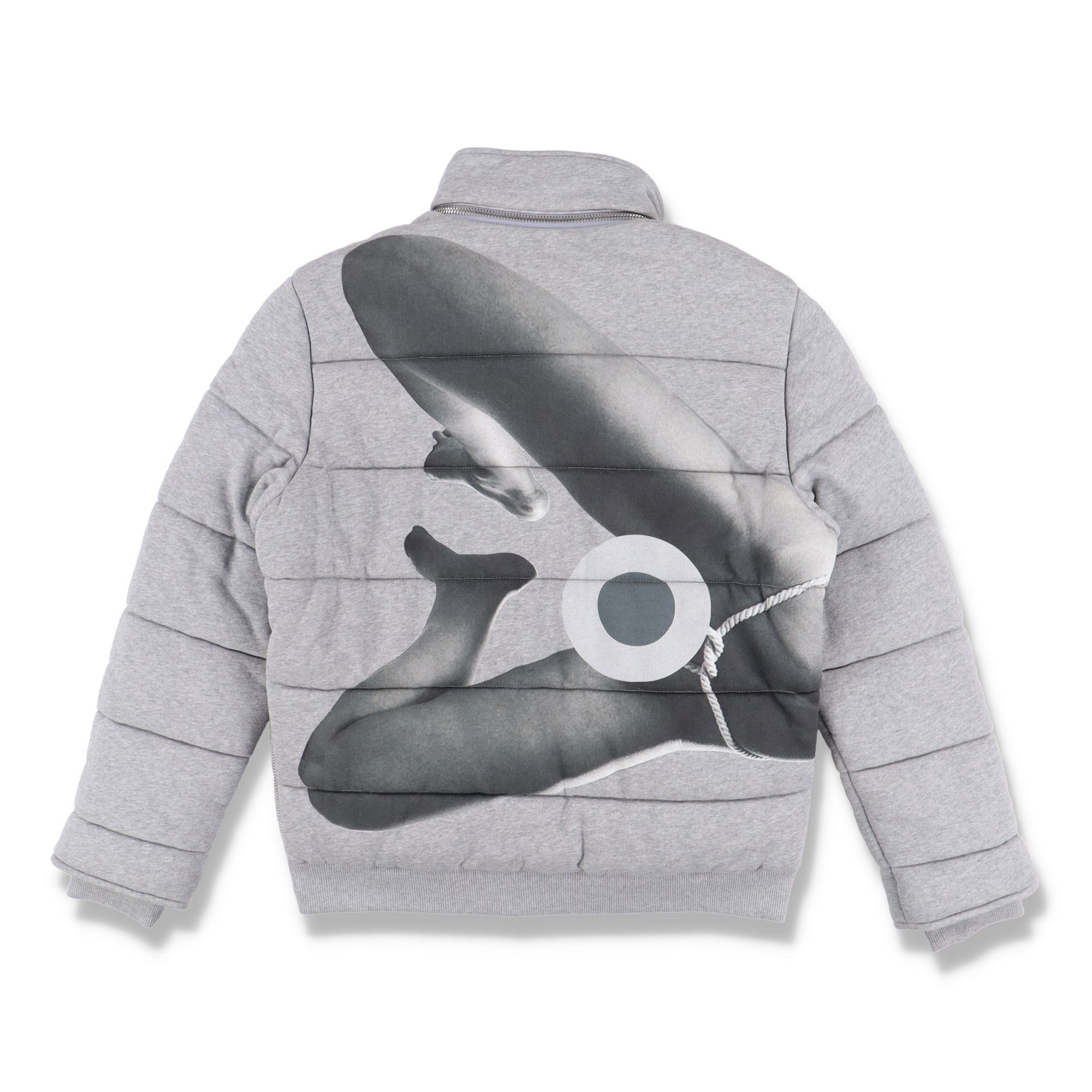 Givenchy Grey Bondage Girl Padded Bomber Jacket Size US XS / EU 42 / 0 - 9 Thumbnail