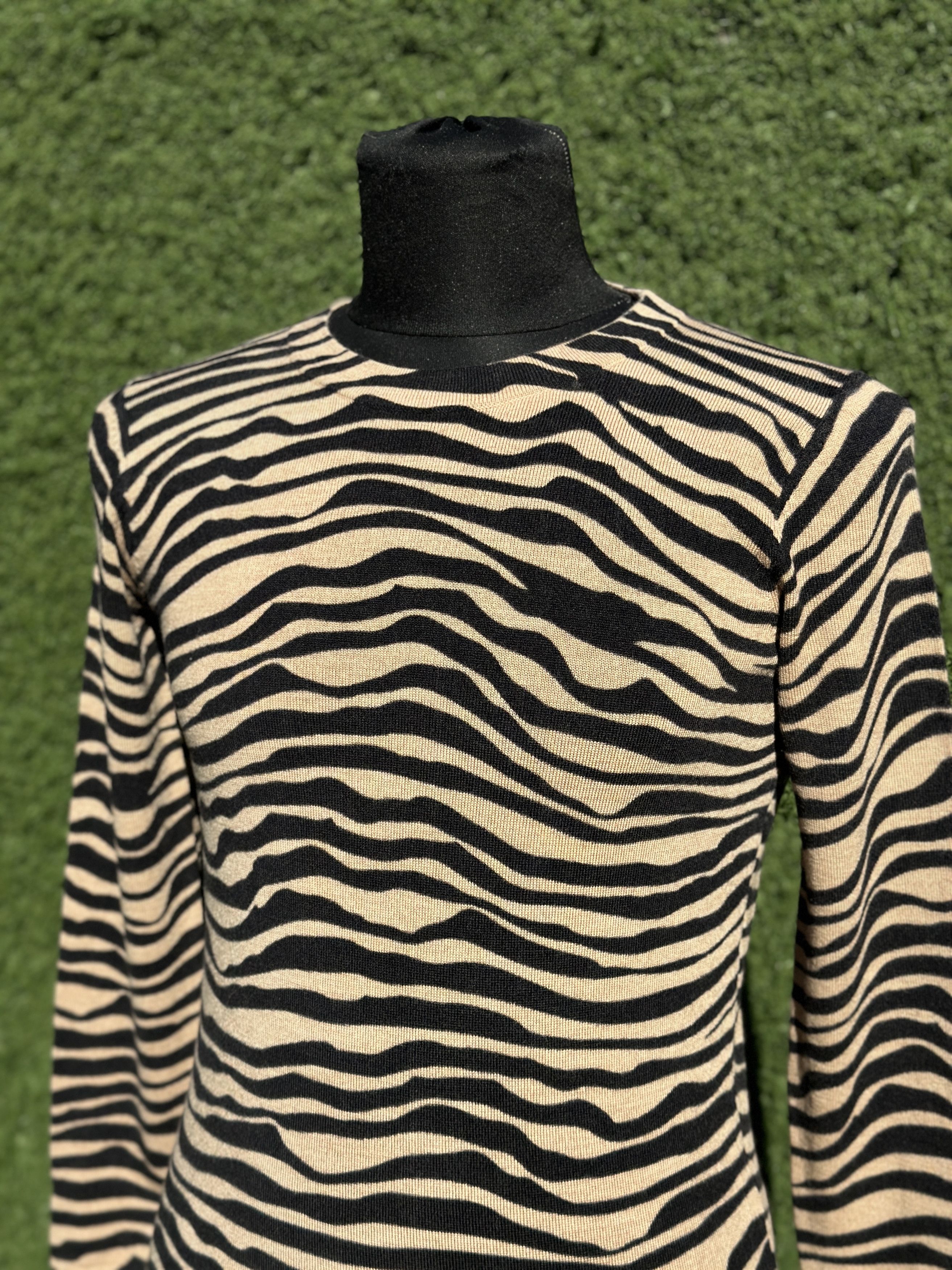 Akris Akris Punto Wool Zebra Knit Sweater Size US 4 EU 36 40 IT Size S / US 4 / IT 40 - 4 Thumbnail