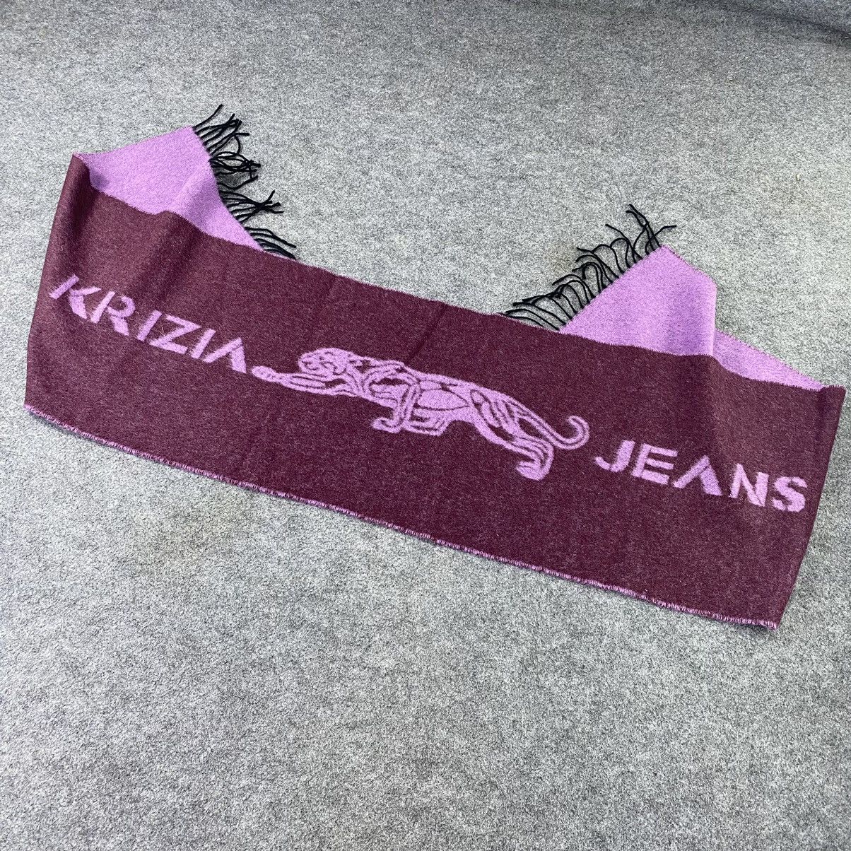 Krizia Uomo Krizia Jeans Wool Scarf/Muffler/Neckwear -T1381 Size ONE SIZE - 1 Thumbnail
