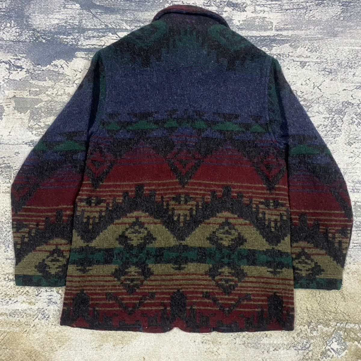 L.L. Bean × Native Vintage LL Bean Aztech Navajo Wool Jacket Size US M / EU 48-50 / 2 - 7 Thumbnail