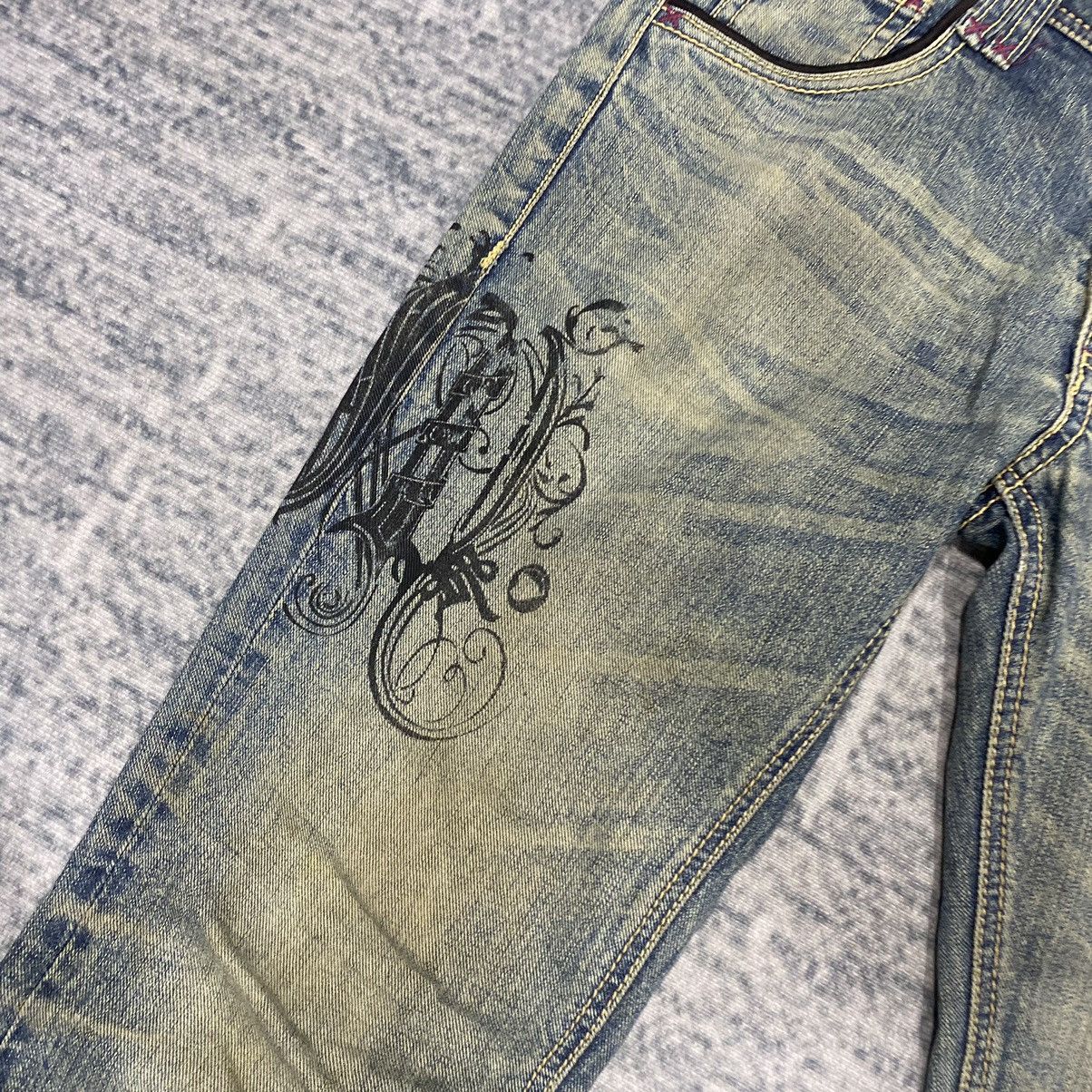 Hysteric Glamour Flare☠️ Morgan Homme Mud Wash Jeans Punk Y2K Grunge Size US 31 - 6 Thumbnail