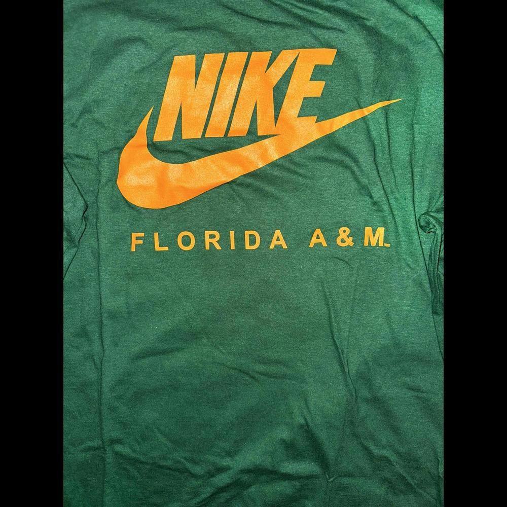 Nike Nike Men's College 365 (Florida A & M) Long-Sleeve Green T-Shirt Size US S / EU 44-46 / 1 - 2 Thumbnail