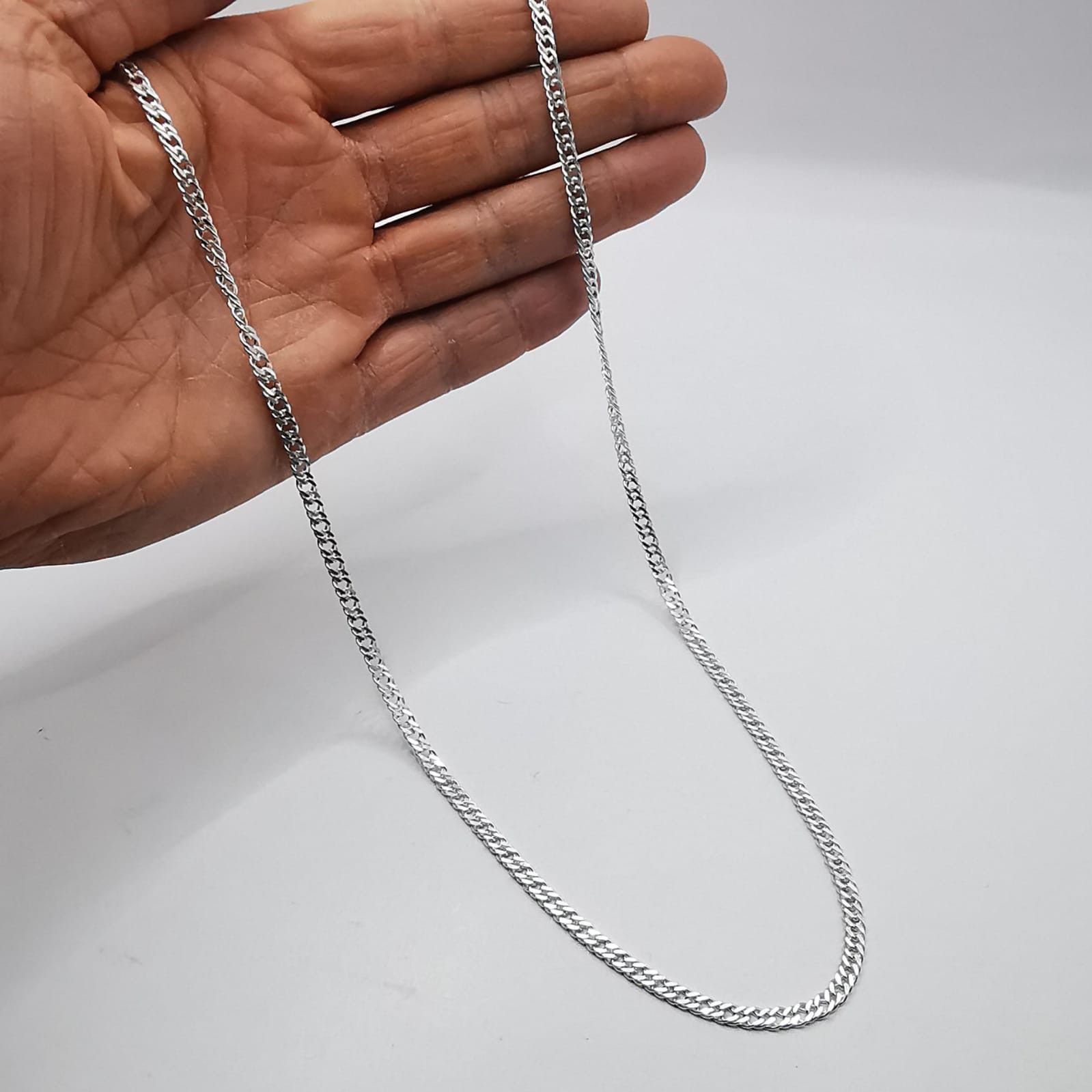 Sterling Silver Vintage Jewelry Chain, 925 Sterling Silver, Signed 13.90g Size ONE SIZE - 7 Thumbnail
