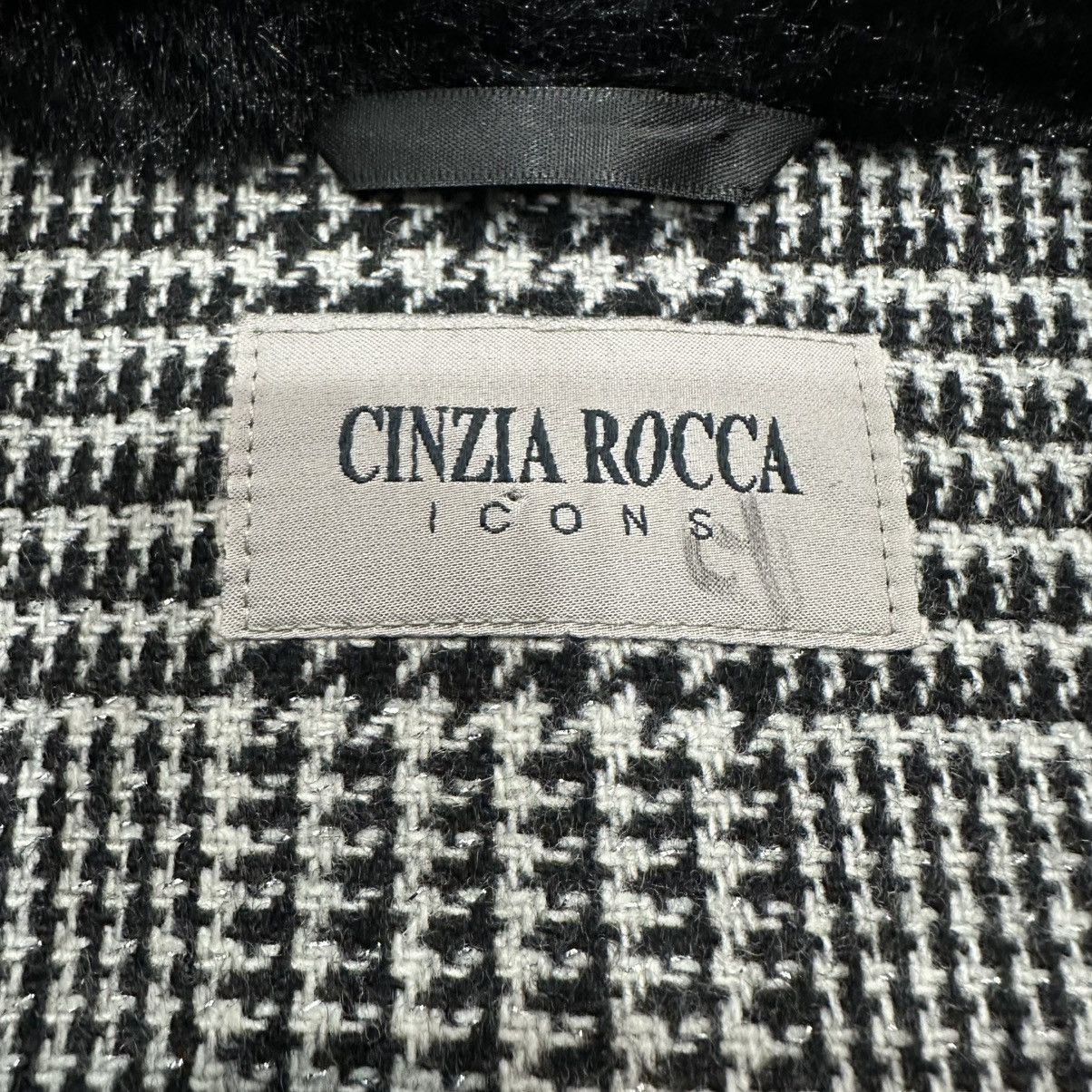 Cinzia Rocca Cinzia Rocca Icons Glen Plaid Wool Blend Coat with Faux Fur Size M / US 6-8 / IT 42-44 - 5 Thumbnail